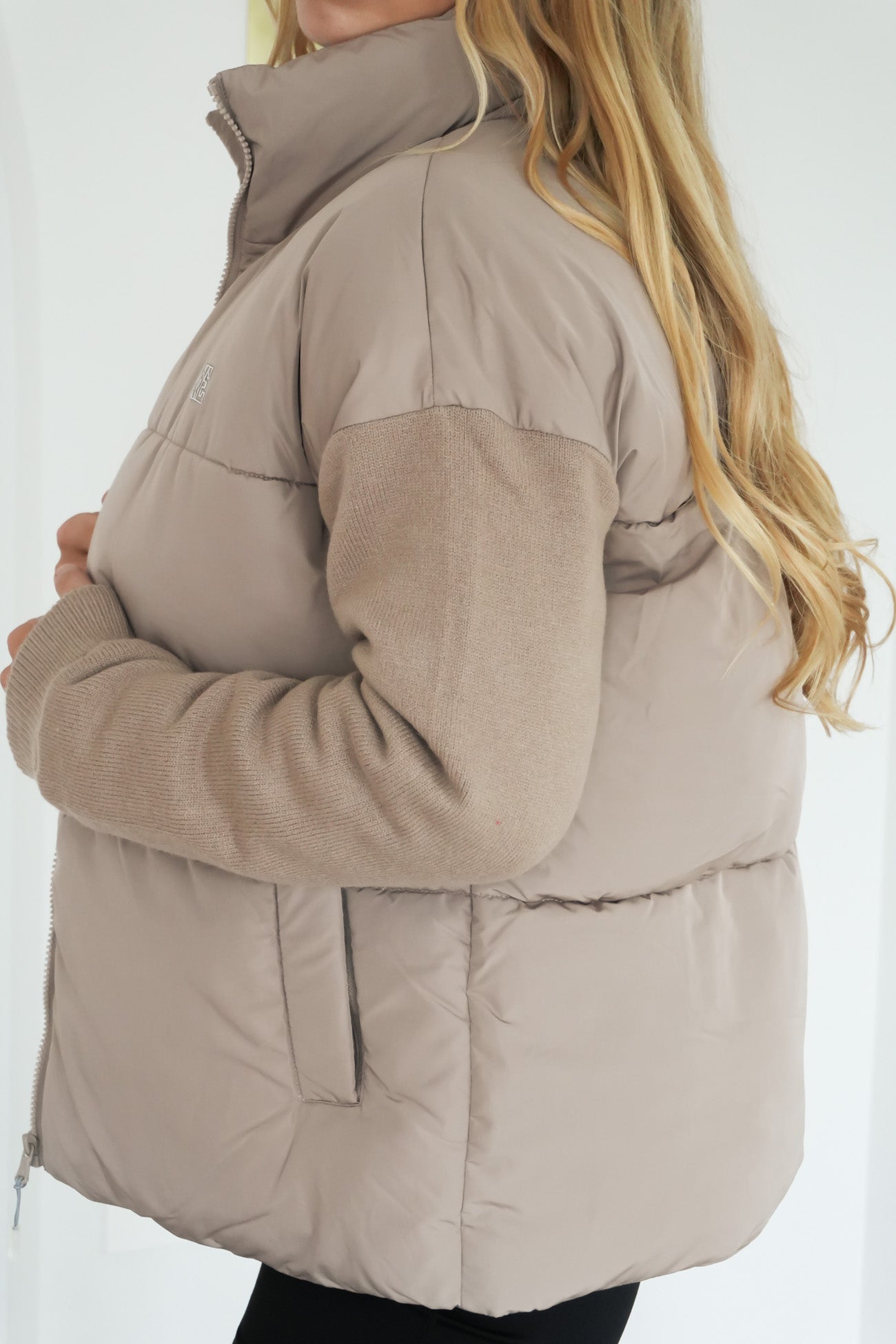 Luxe Knit Puffer Stone