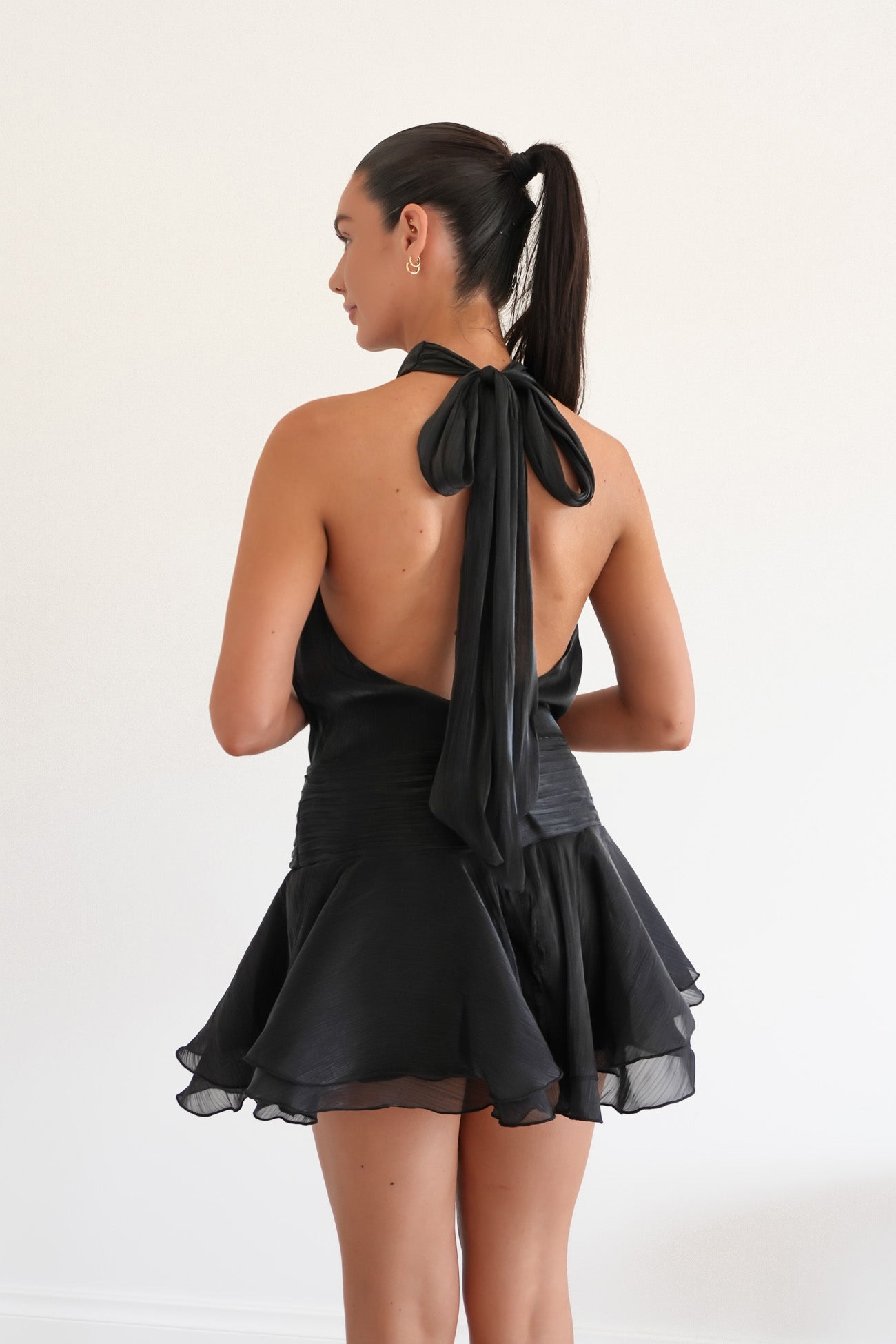 Lyns Mini Dress Black
