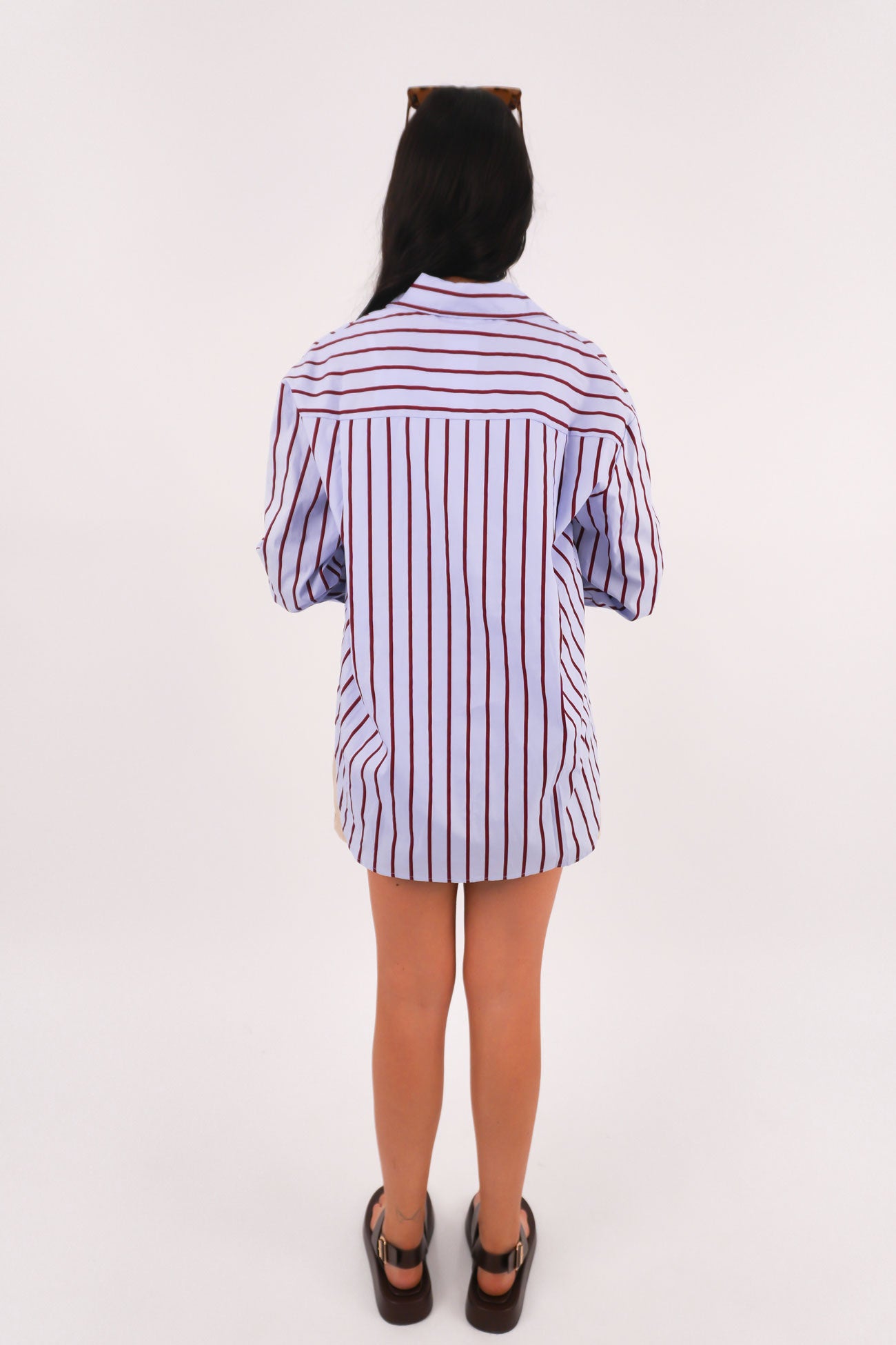 Lynton Shirt Pale Blue Red