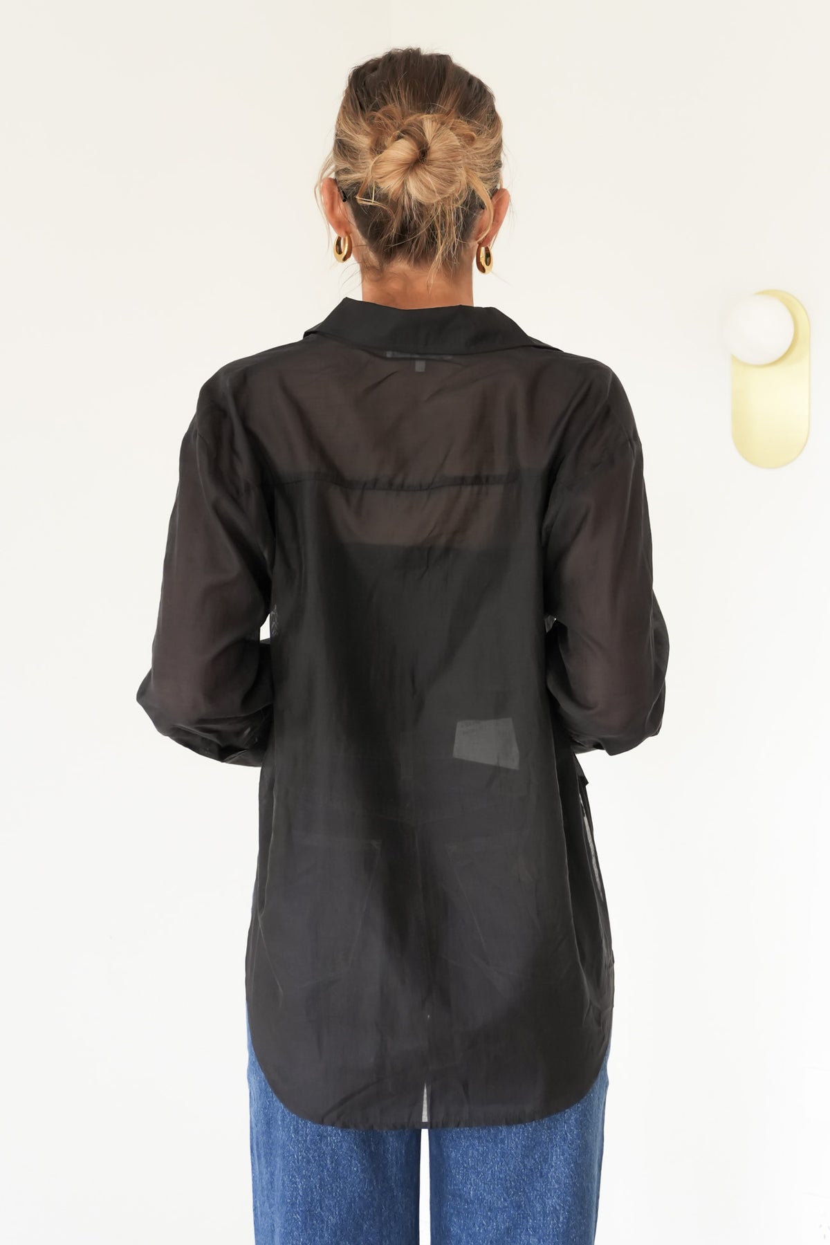 Lynton Sheer Shirt Black