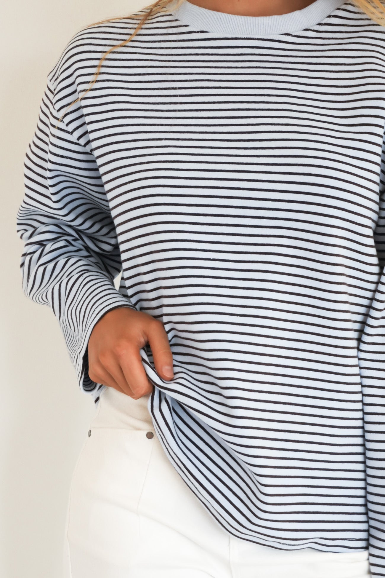 Maddie Long Sleeve Tee Blue Chocolate