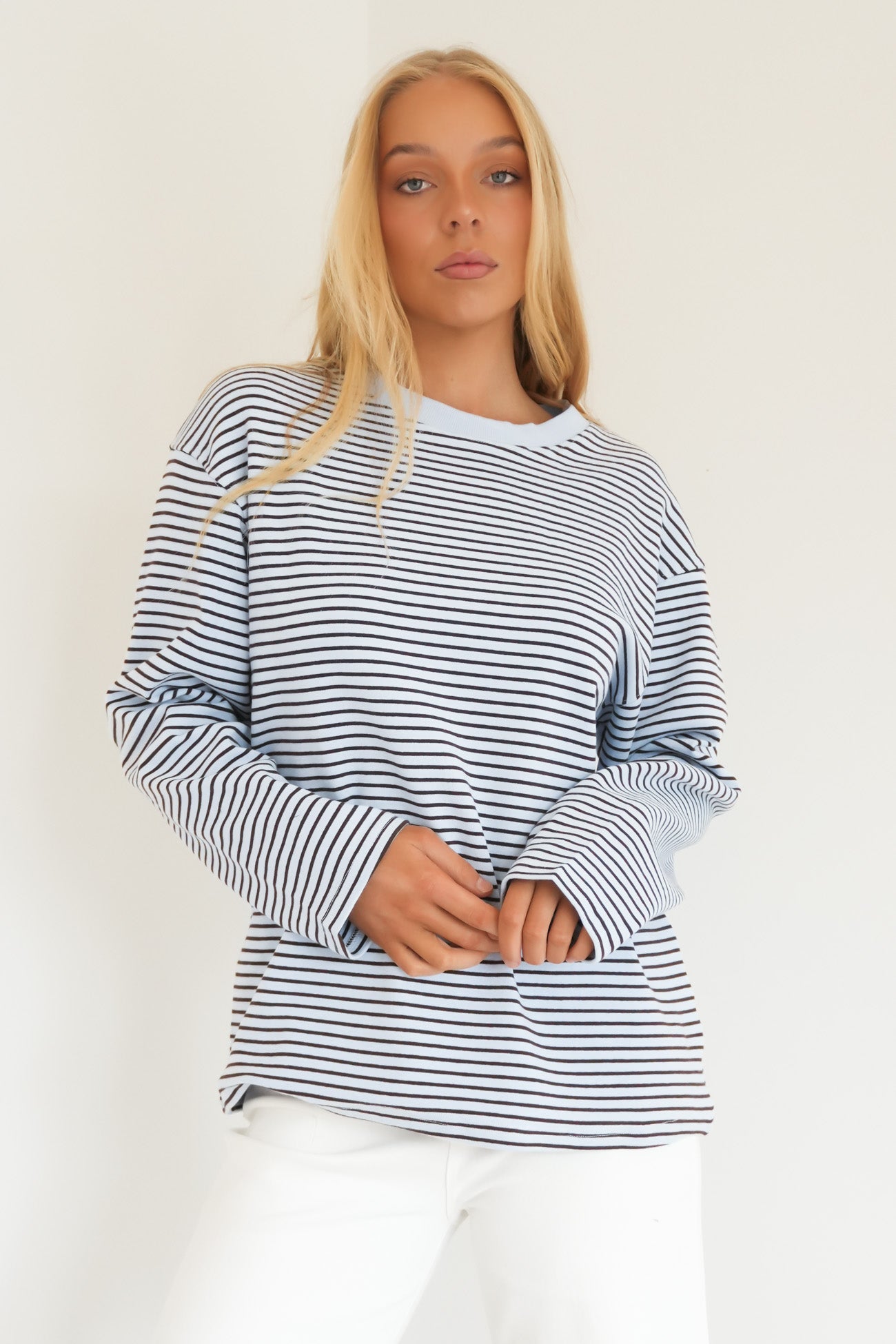 Maddie Long Sleeve Tee Blue Chocolate