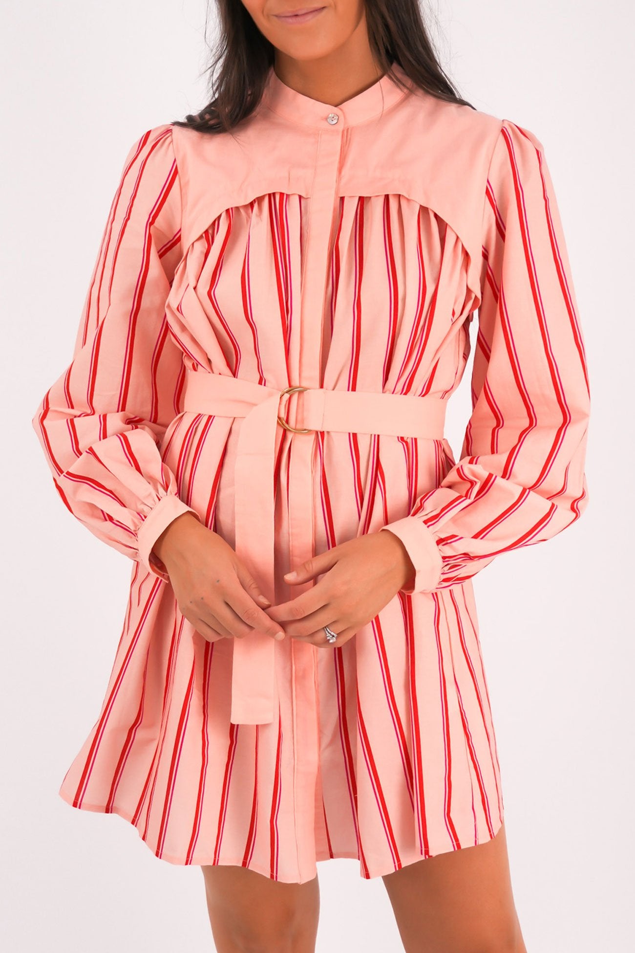 Maddie Pink Stripe Dress