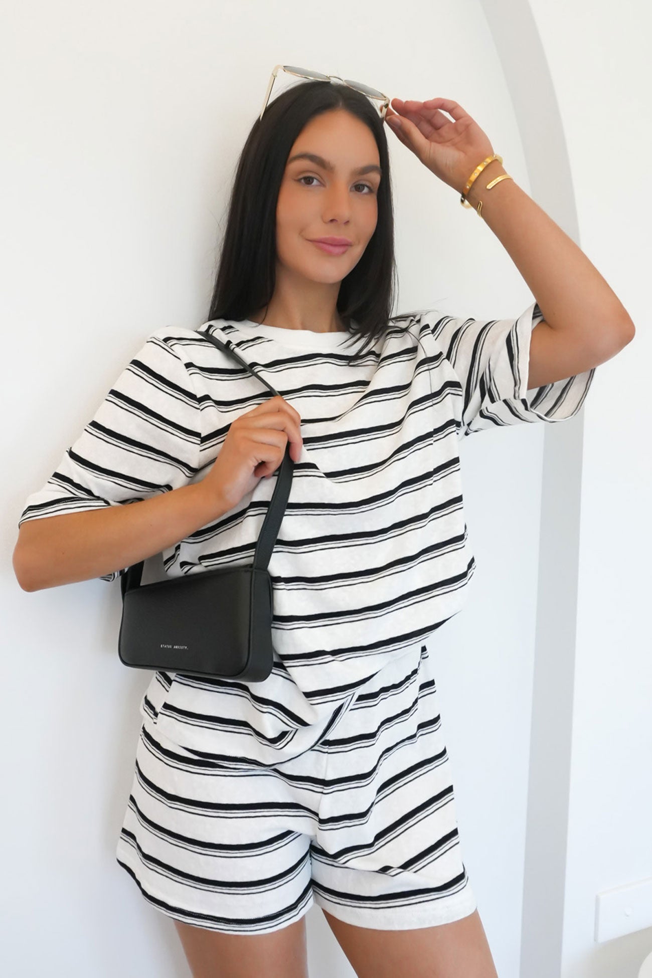 Mahina Short White Stripe