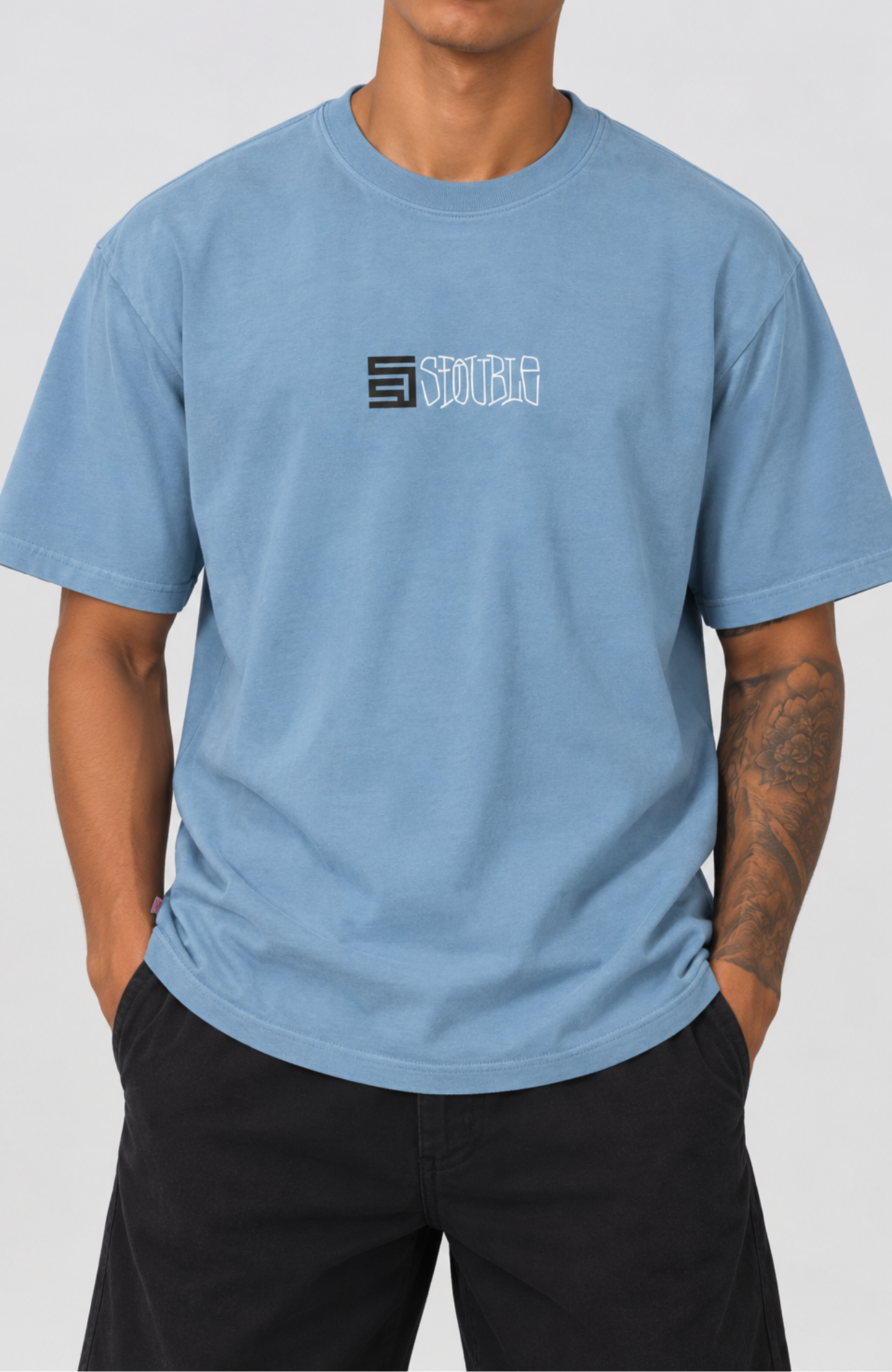 Timeless T-Shirt Overdye Ashley Blue