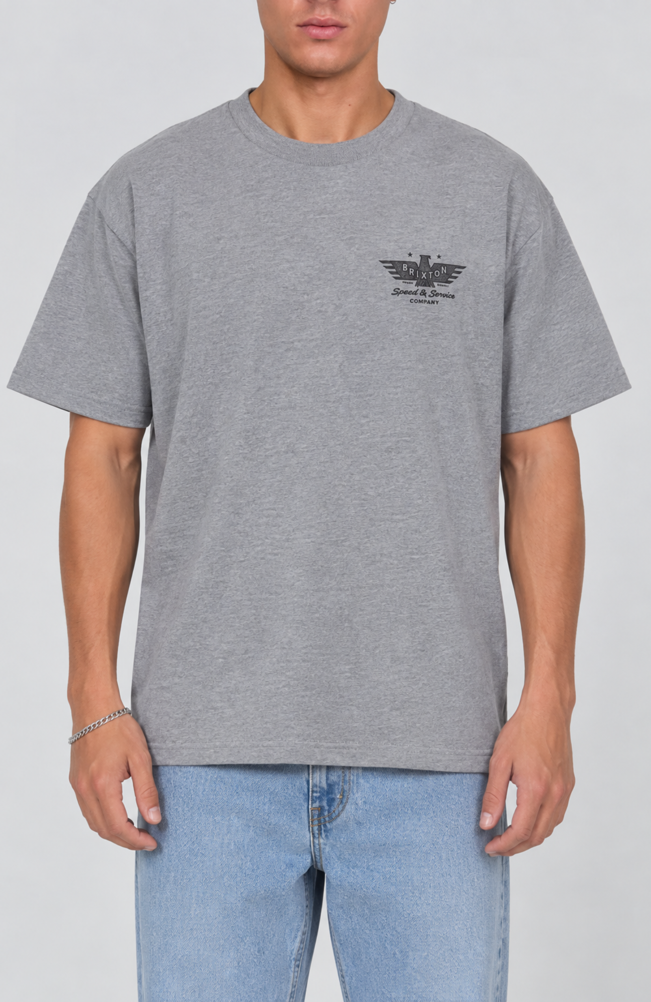 Ewing Short Sleeve Tee Heather Grey