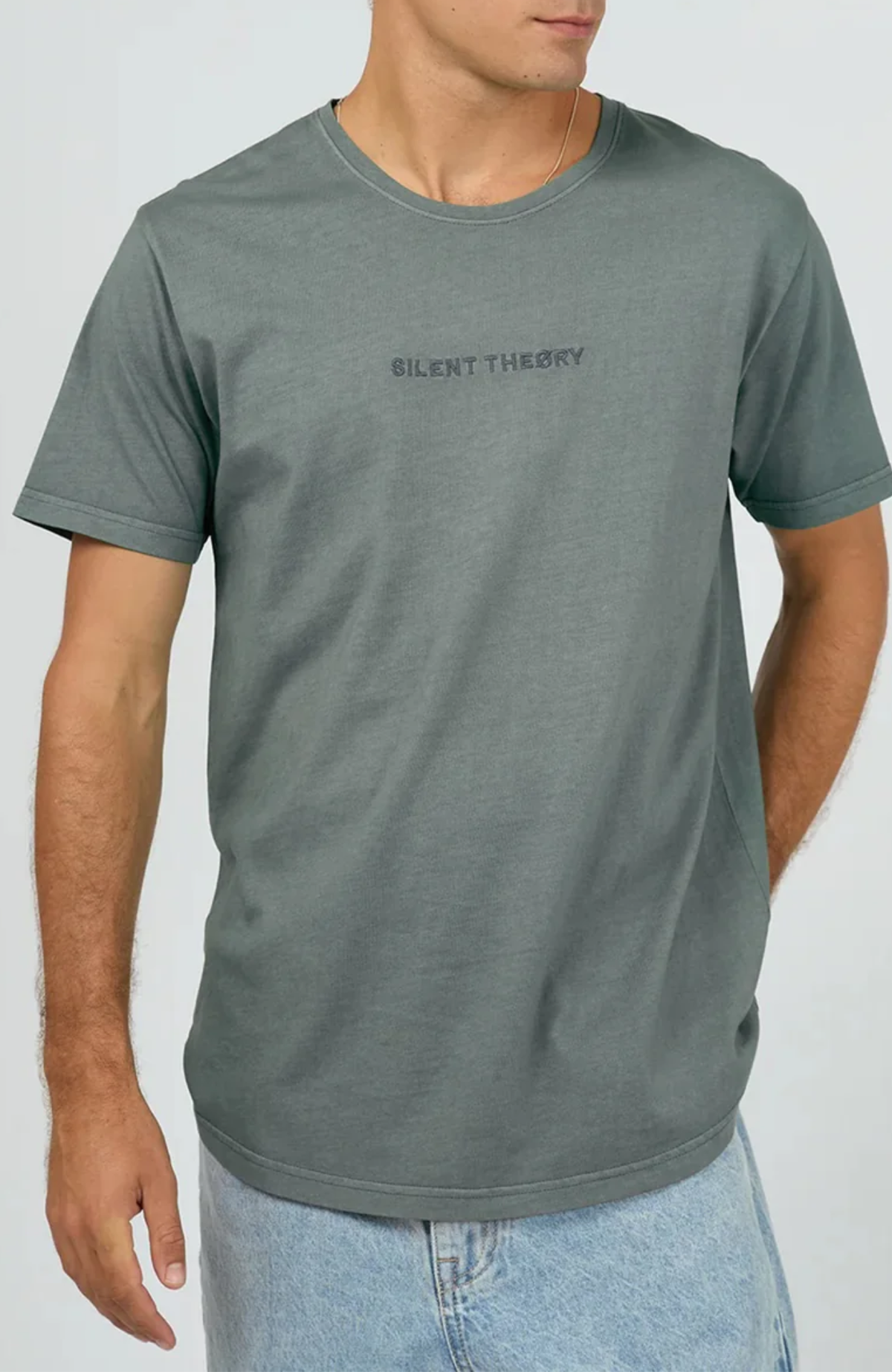 Embro Washed Tail Tee Steel