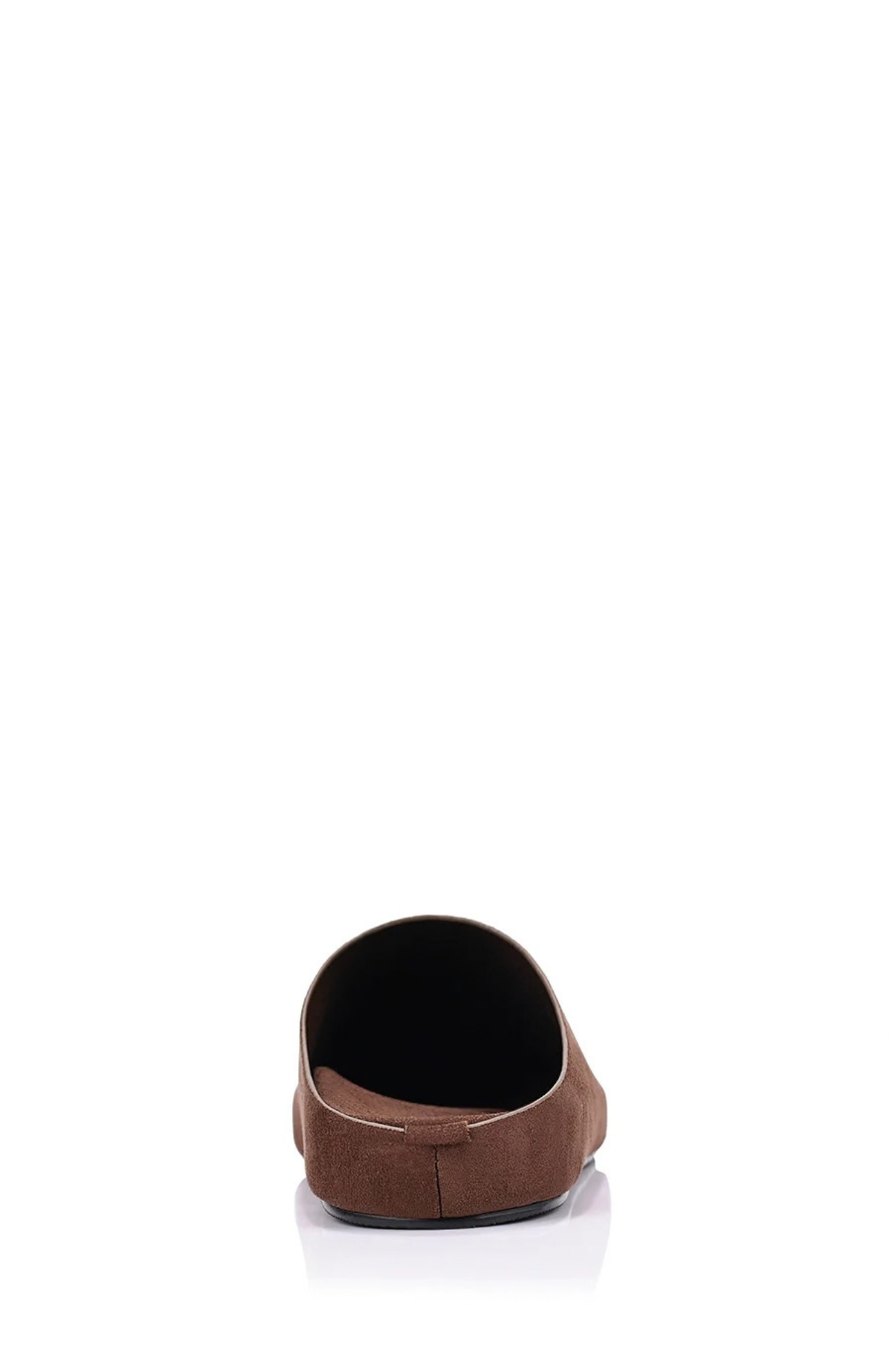 Terry Closed Toe Mules Chocolate Brown Micro