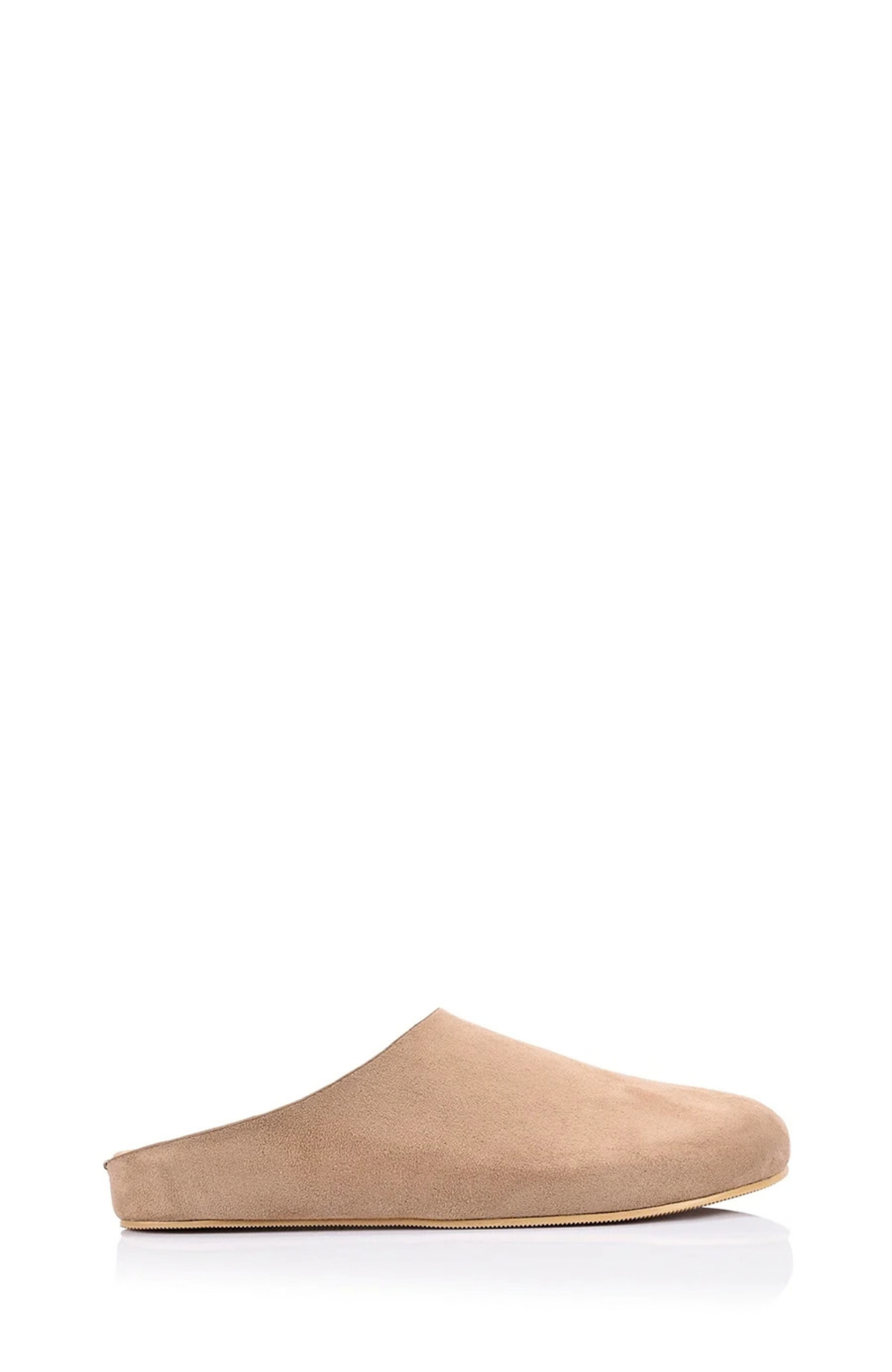 Terry Closed Toe Mules Taupe Micro