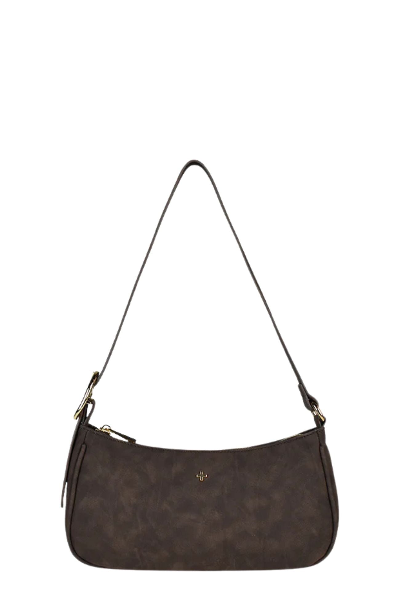 Jesabel Bag Chocolate Faux Suede Gold
