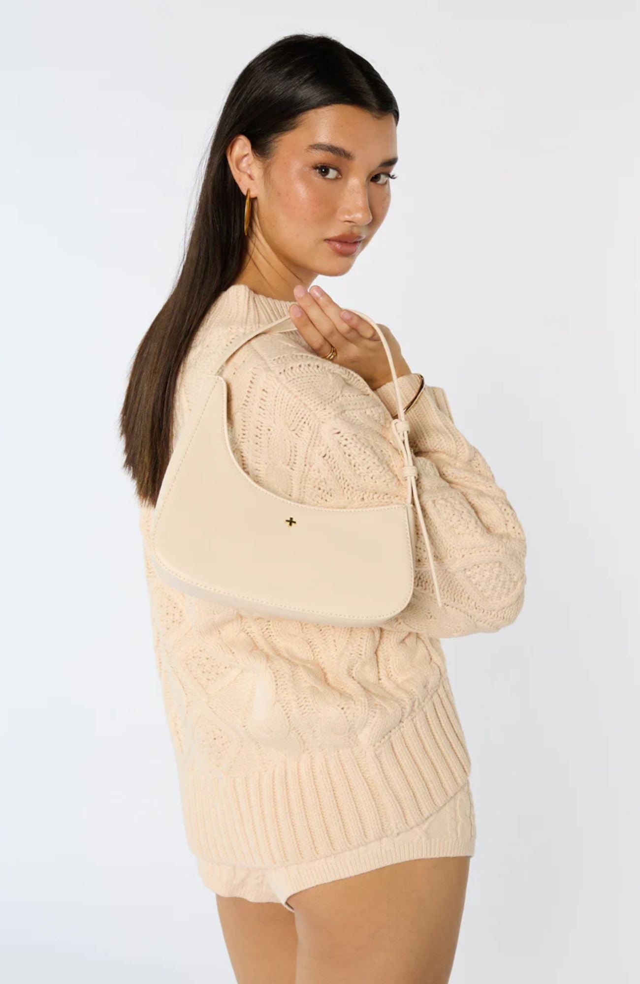 Gala Bag Cream PU Gold