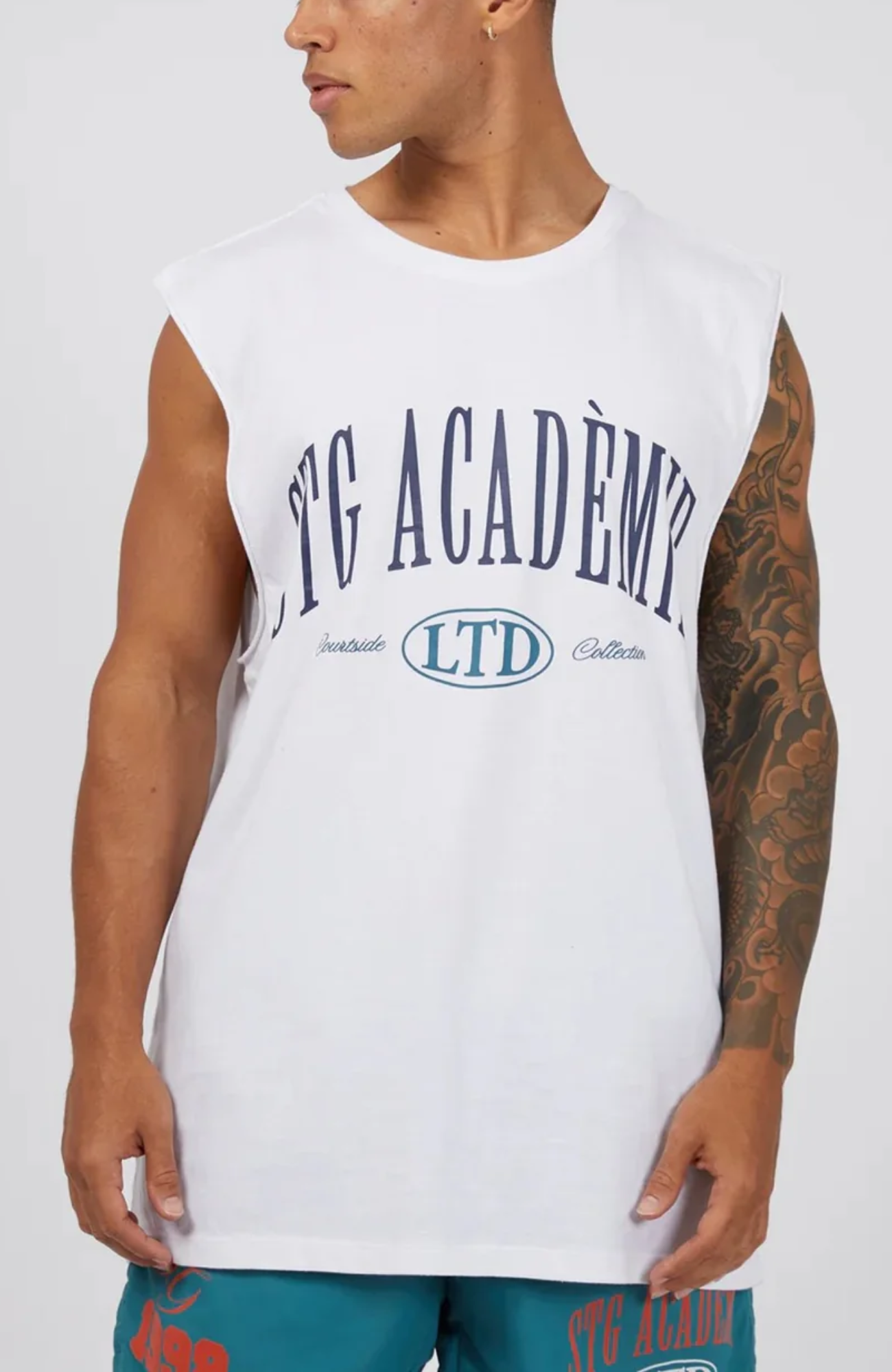 Courtside Muscle White