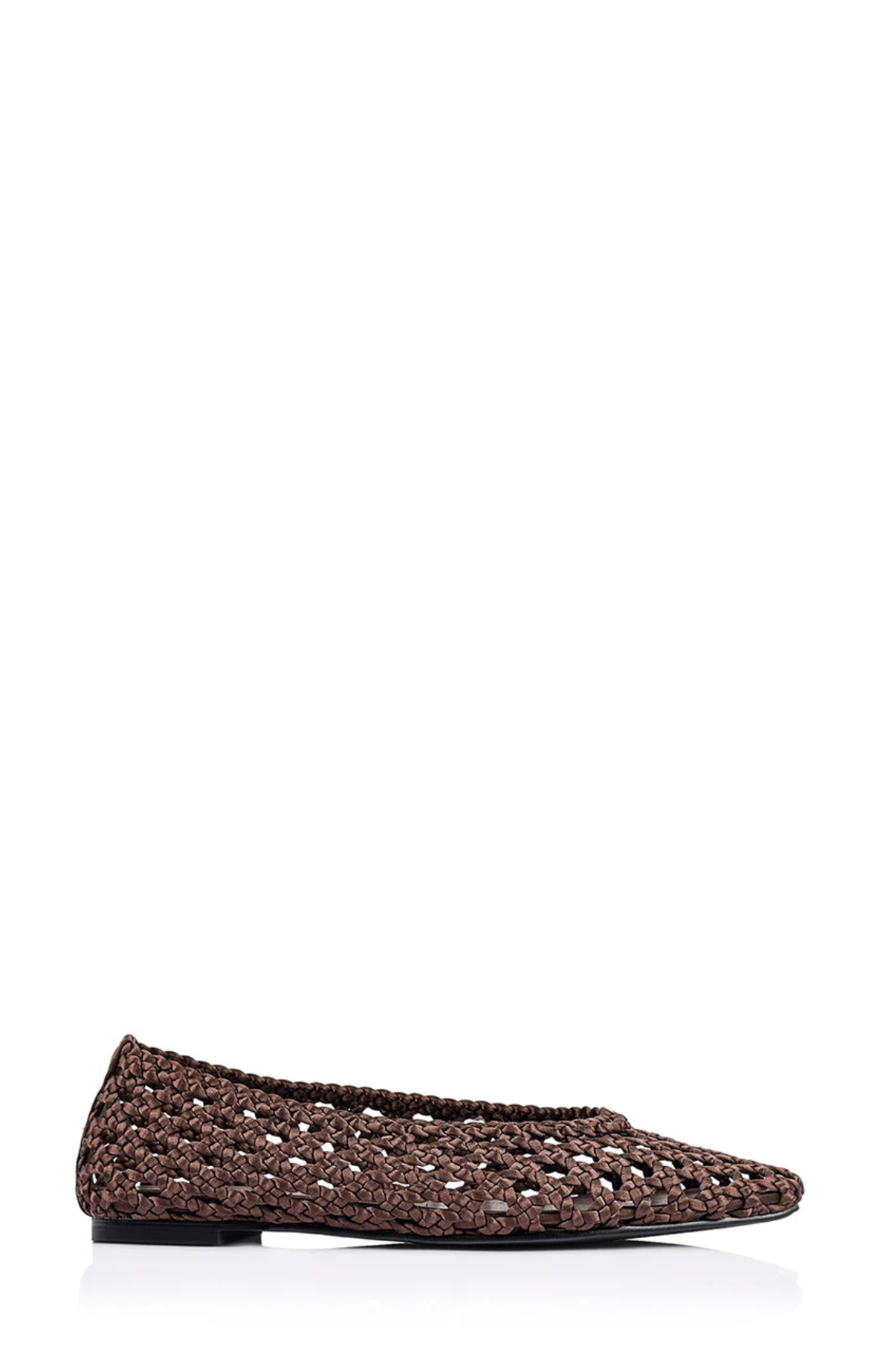 Evan Woven Ballet Flats Chocolate Brown