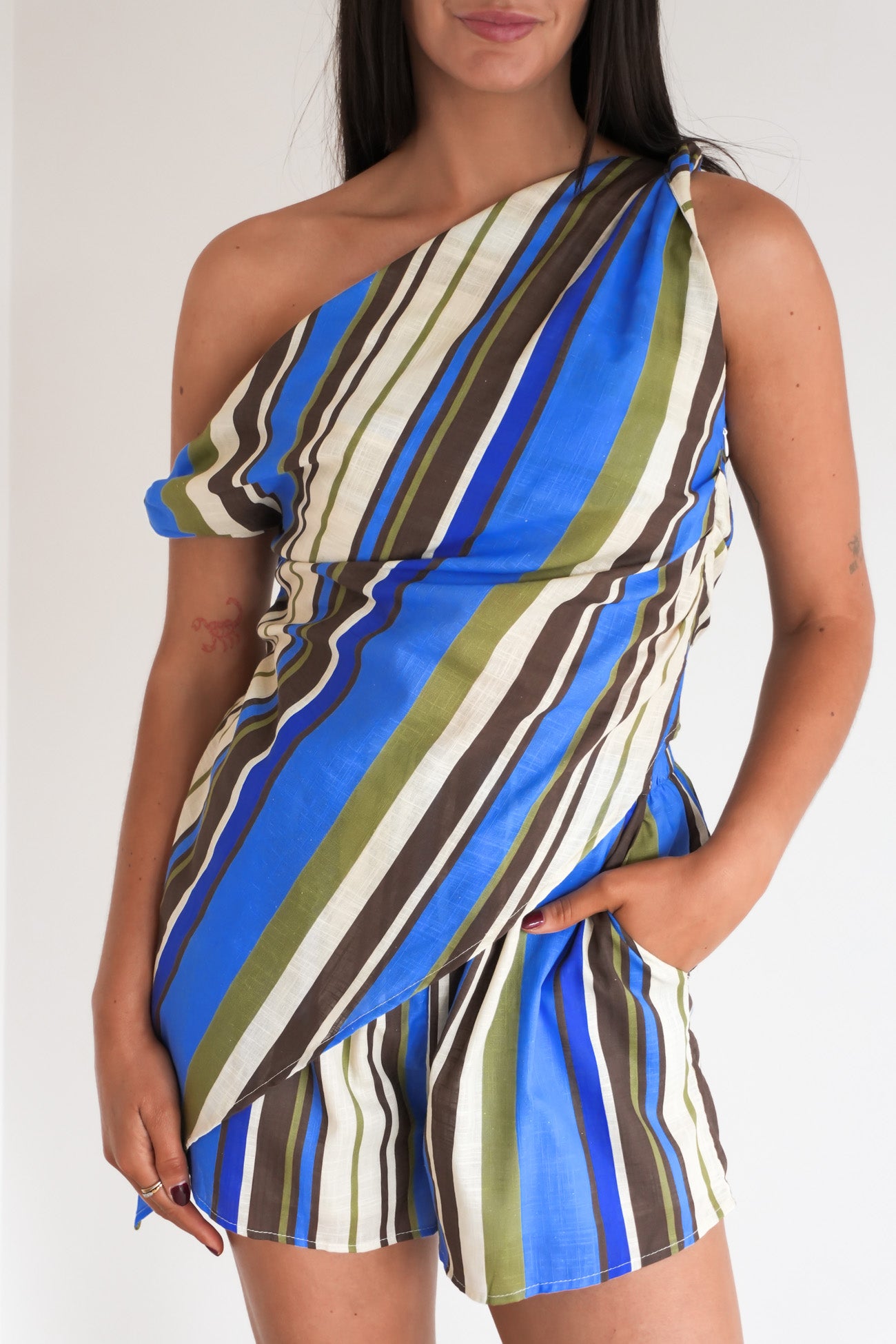 Marlee Set Blue Stripe