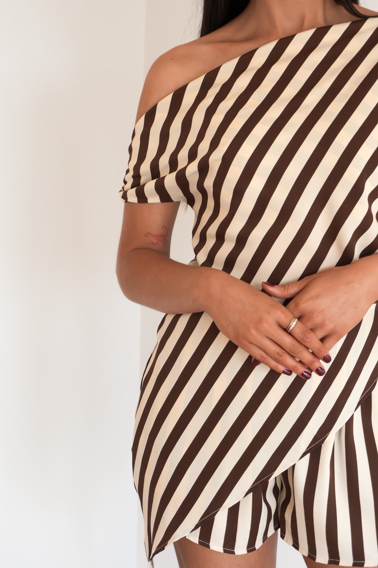 Marlee Set Chocolate Stripe