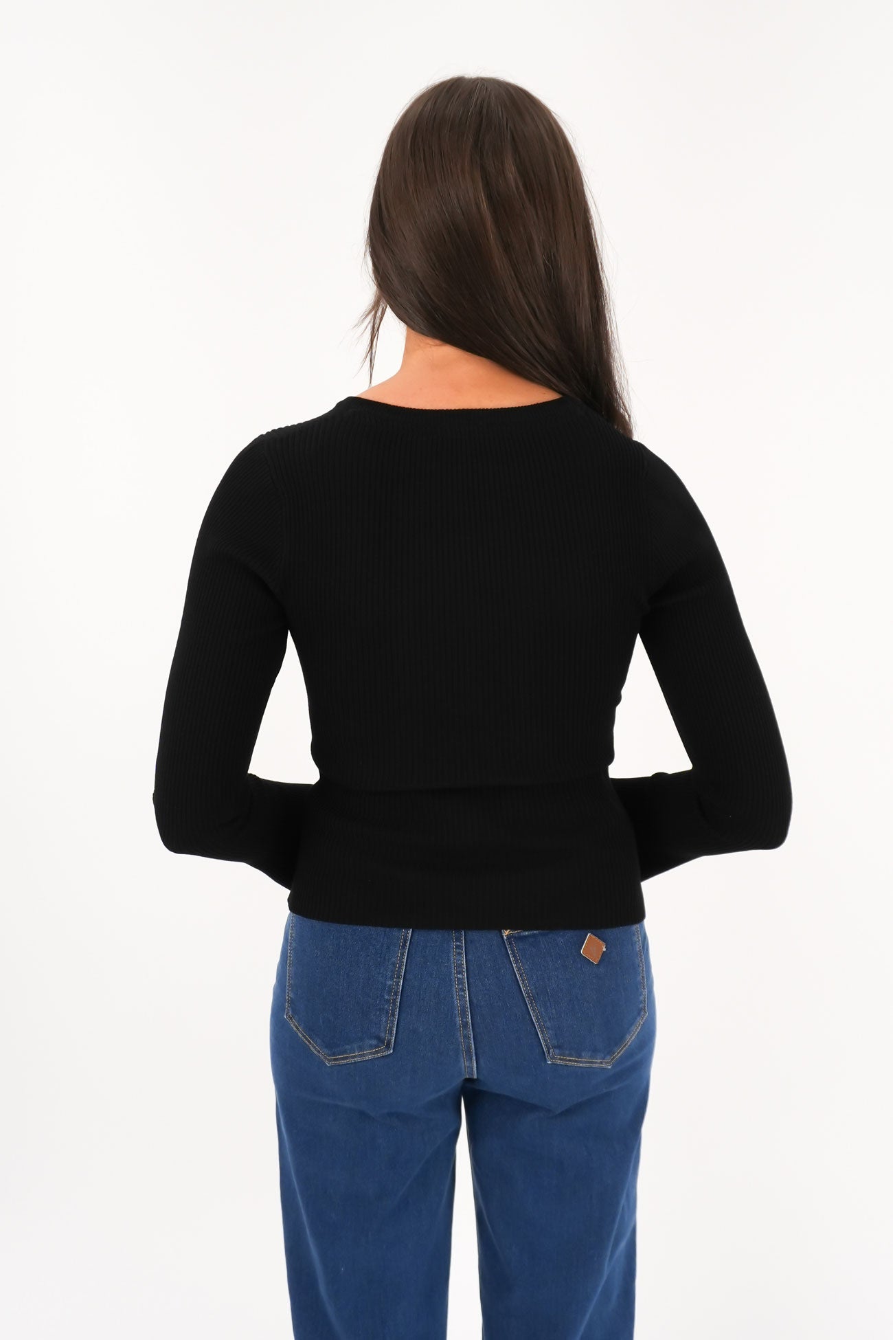 Marleigh Knit Long Sleeve Black