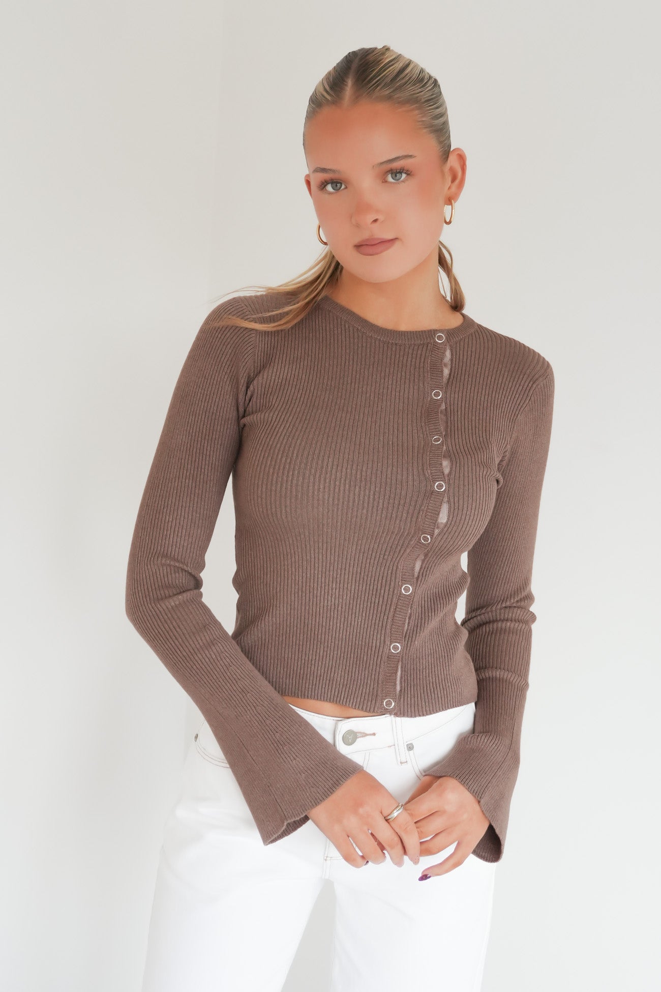 Marleigh Knit Long Sleeve Brown