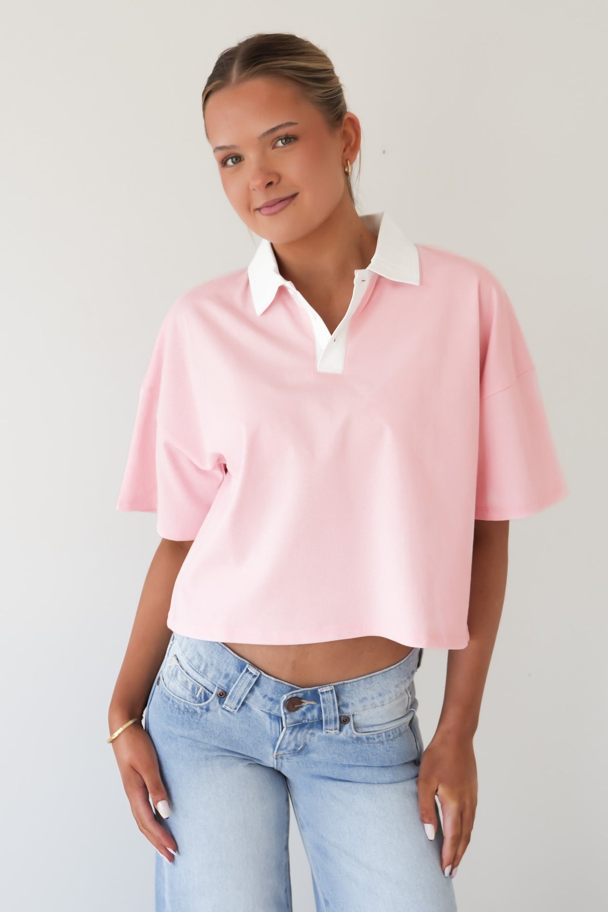Marli Rugby Top Pale Pink