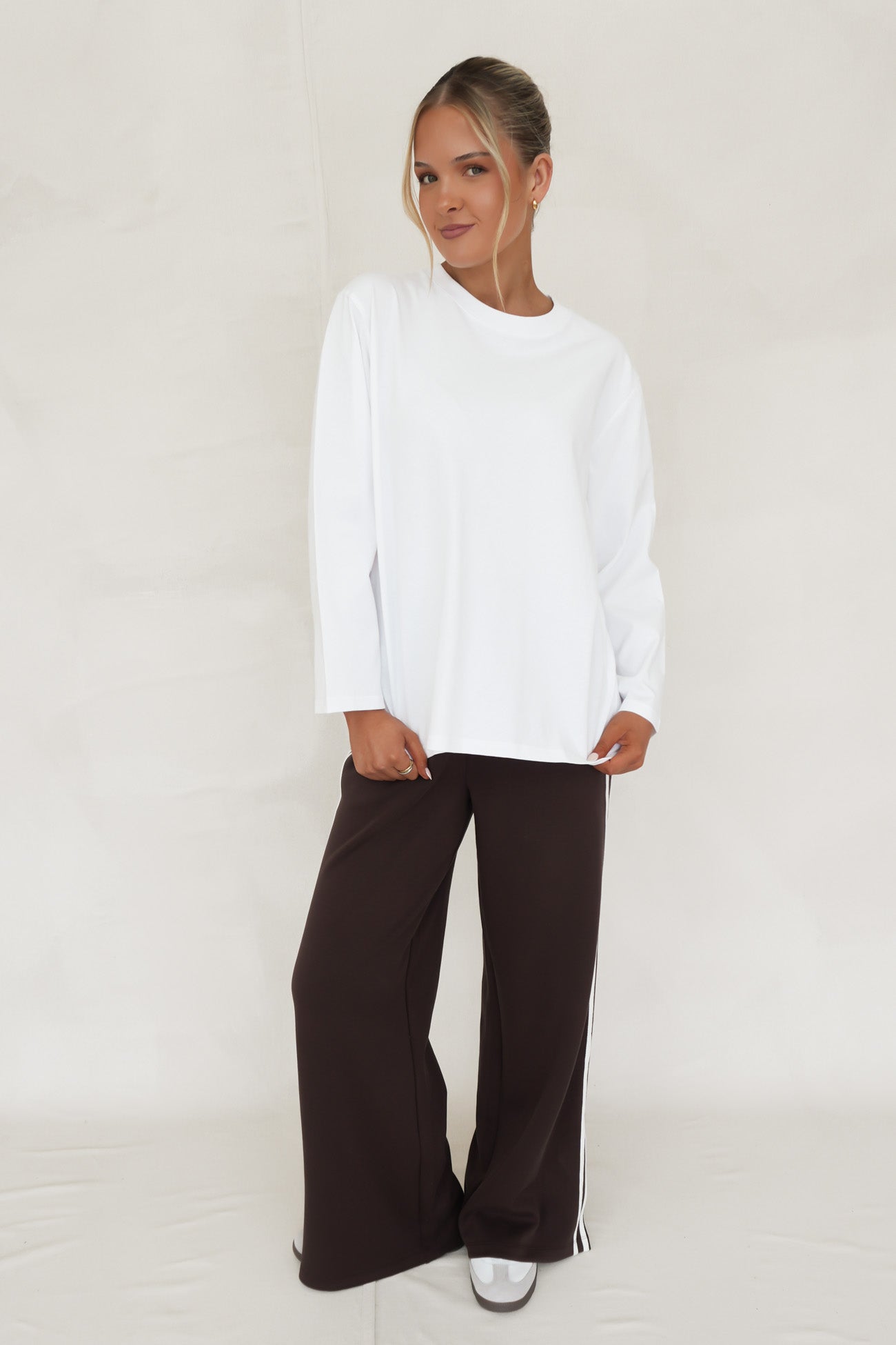 Marlowe Long Sleeve Top White