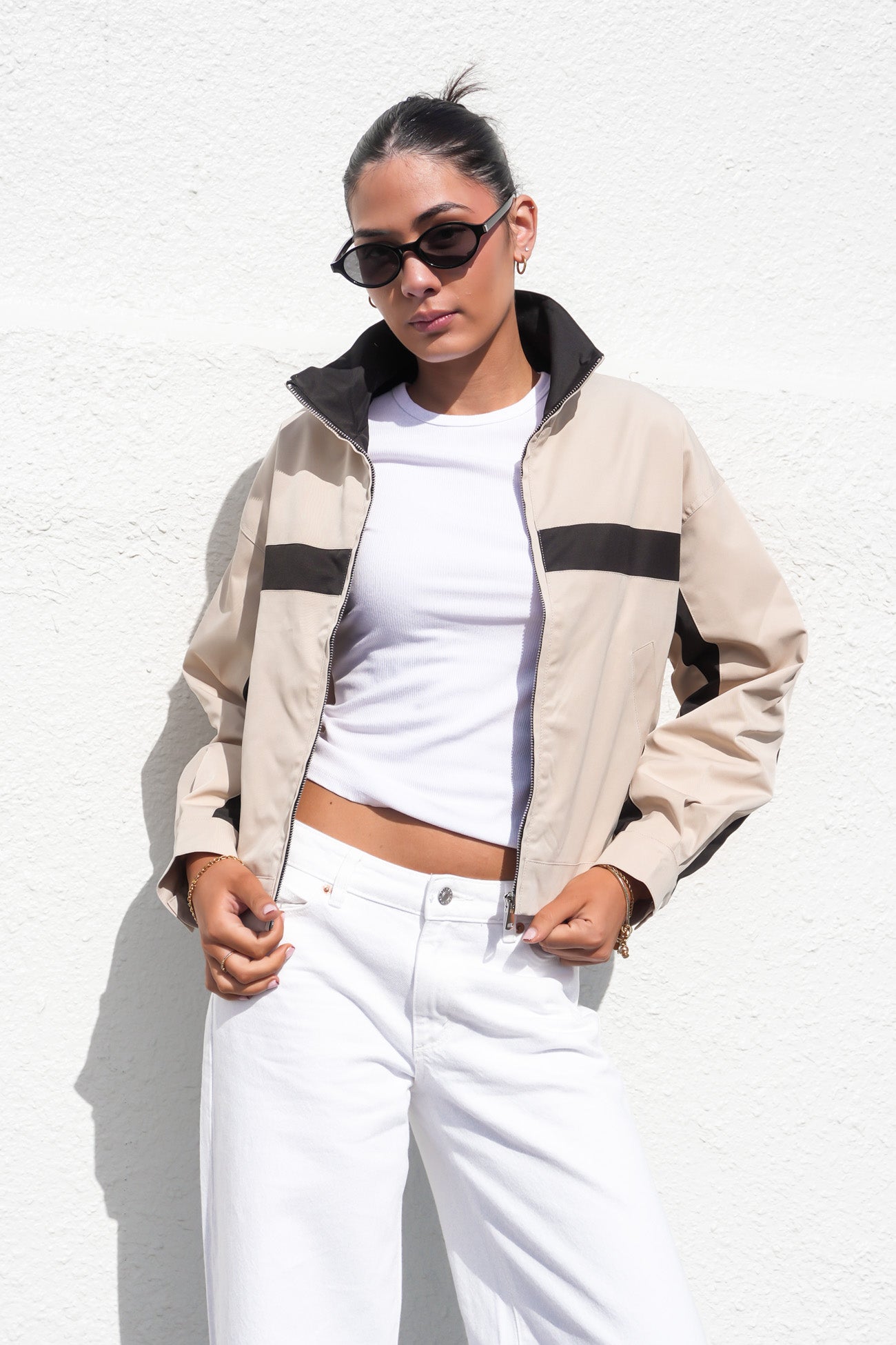 Marsha Jacket Latte Black
