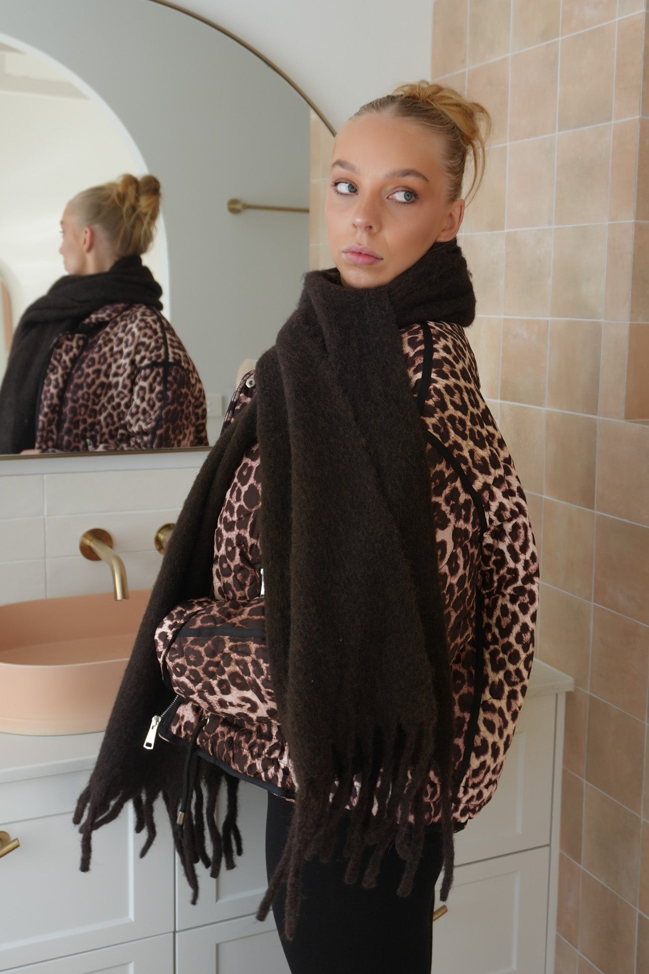 Matthew Puffer Jacket Leopard