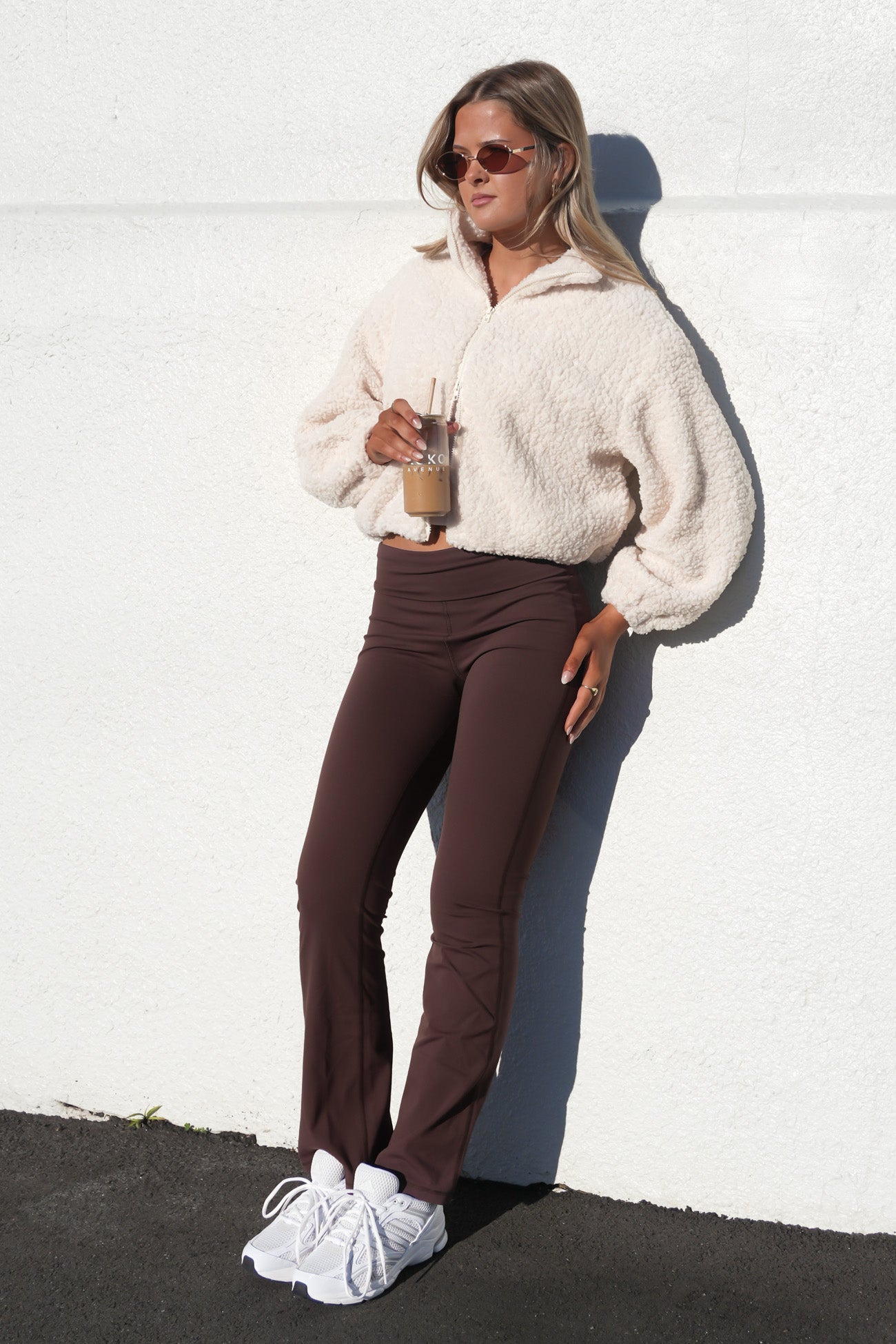 Mattie Sherpa Bomber White