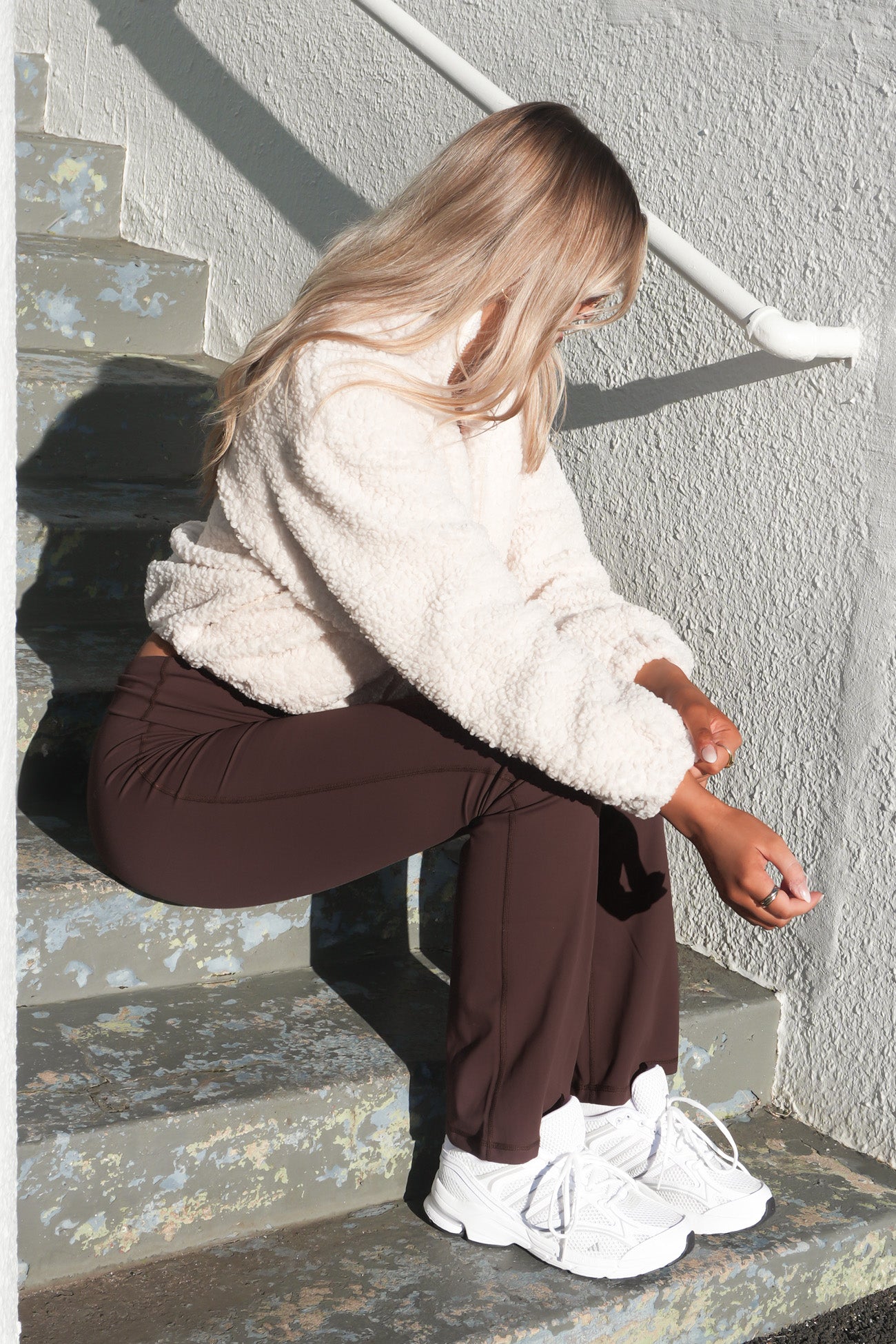 Mattie Sherpa Bomber White