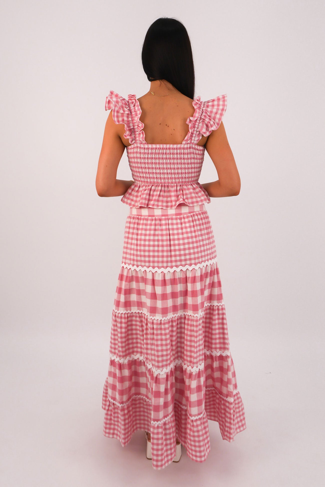 Meira Set Pink Gingham