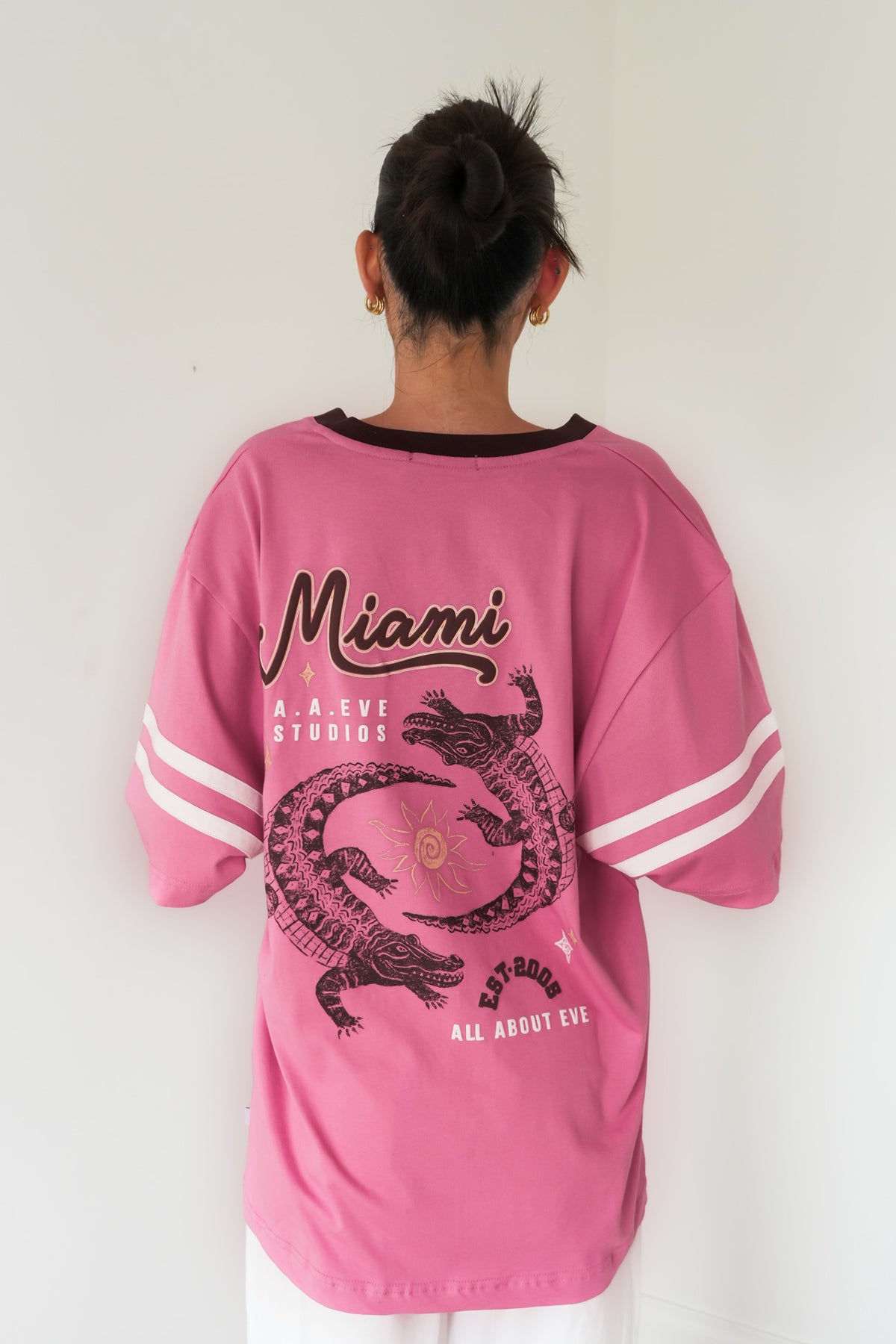 Miami Studios Oversized Vee Tee Orchid