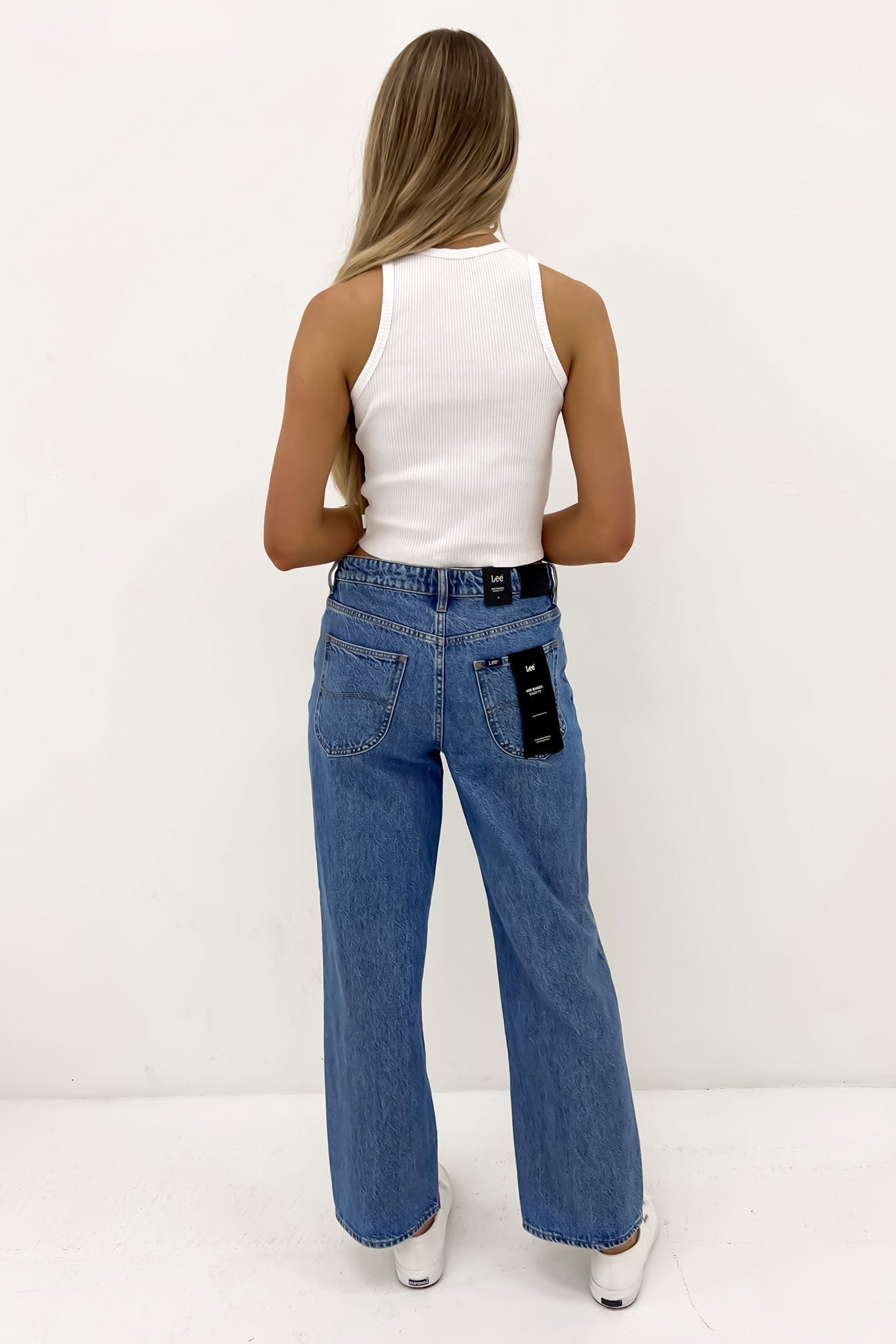 Mid Baggy Jean Bold Blue b