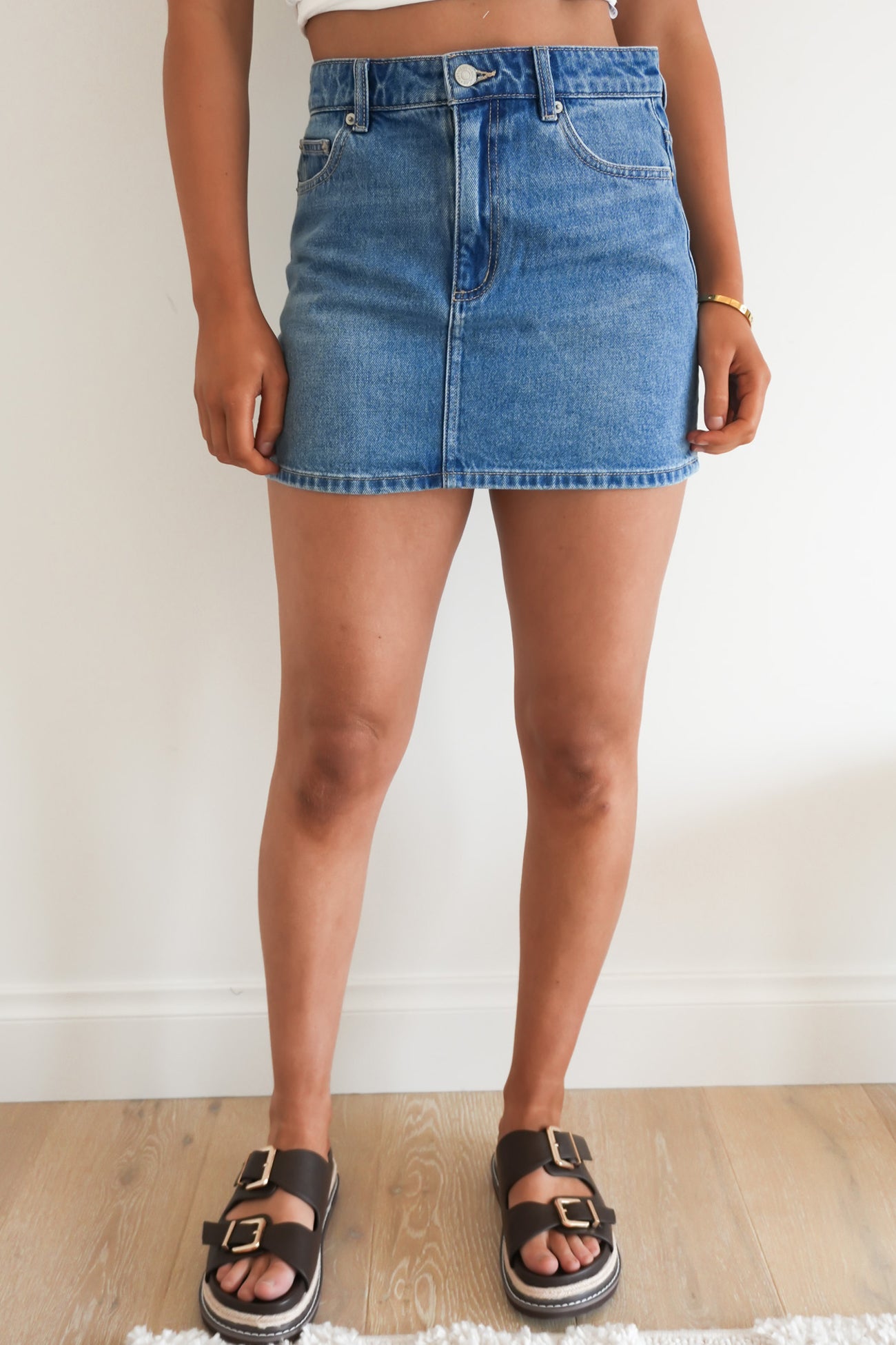 Mid Relaxed Mini Skirt Blue Edition