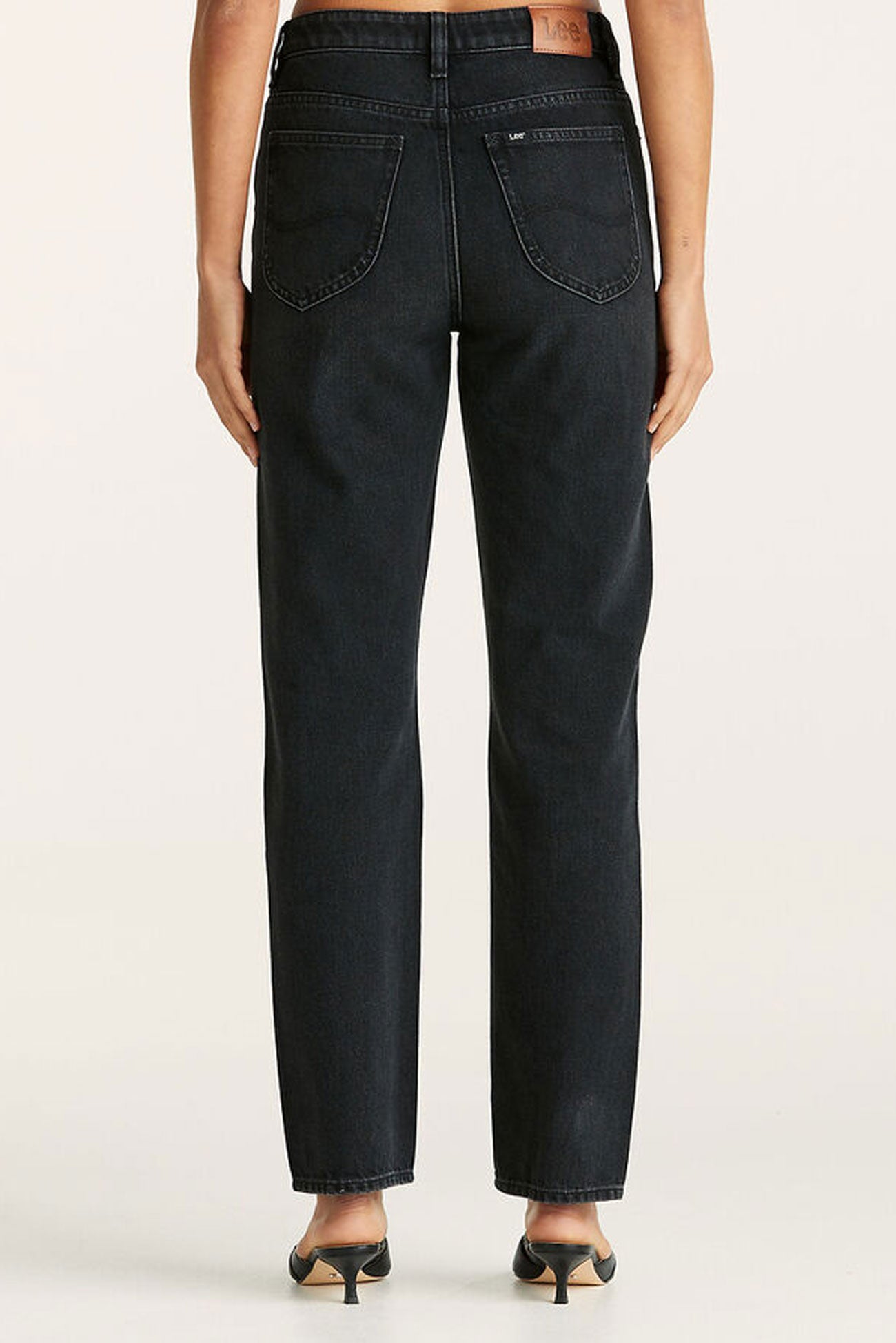 Mid Slim Straight Jean Black Drift