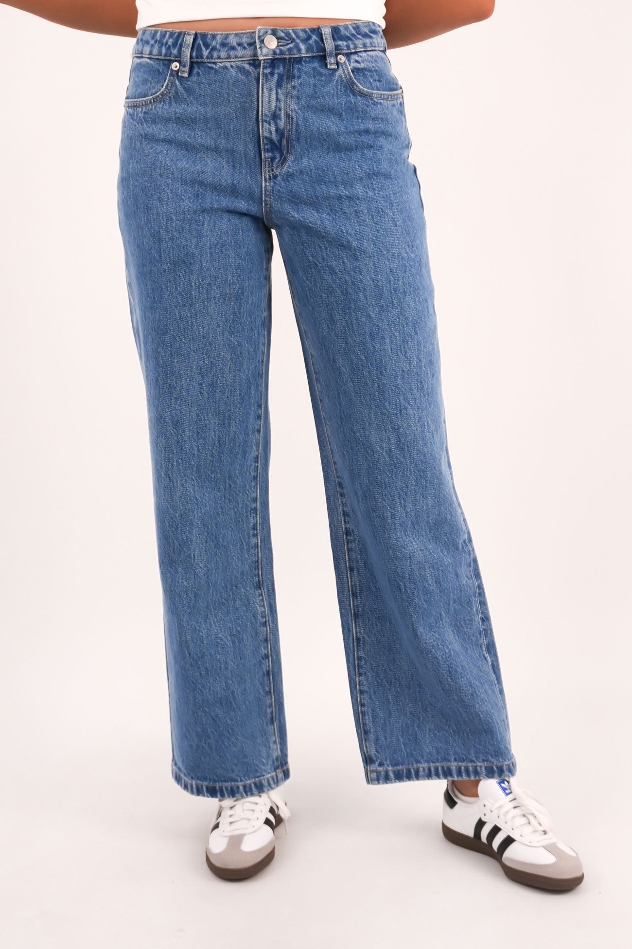 Mid Wide Jean Blue Intuition