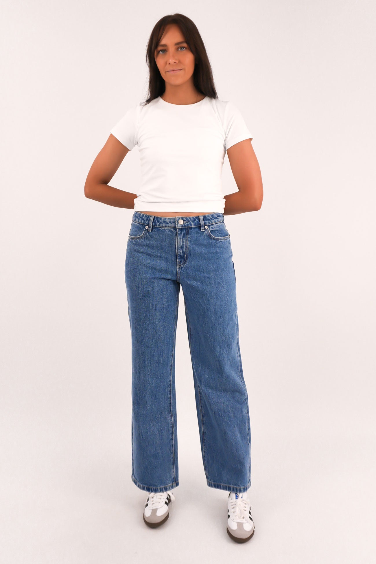 Mid Wide Jean Blue Intuition