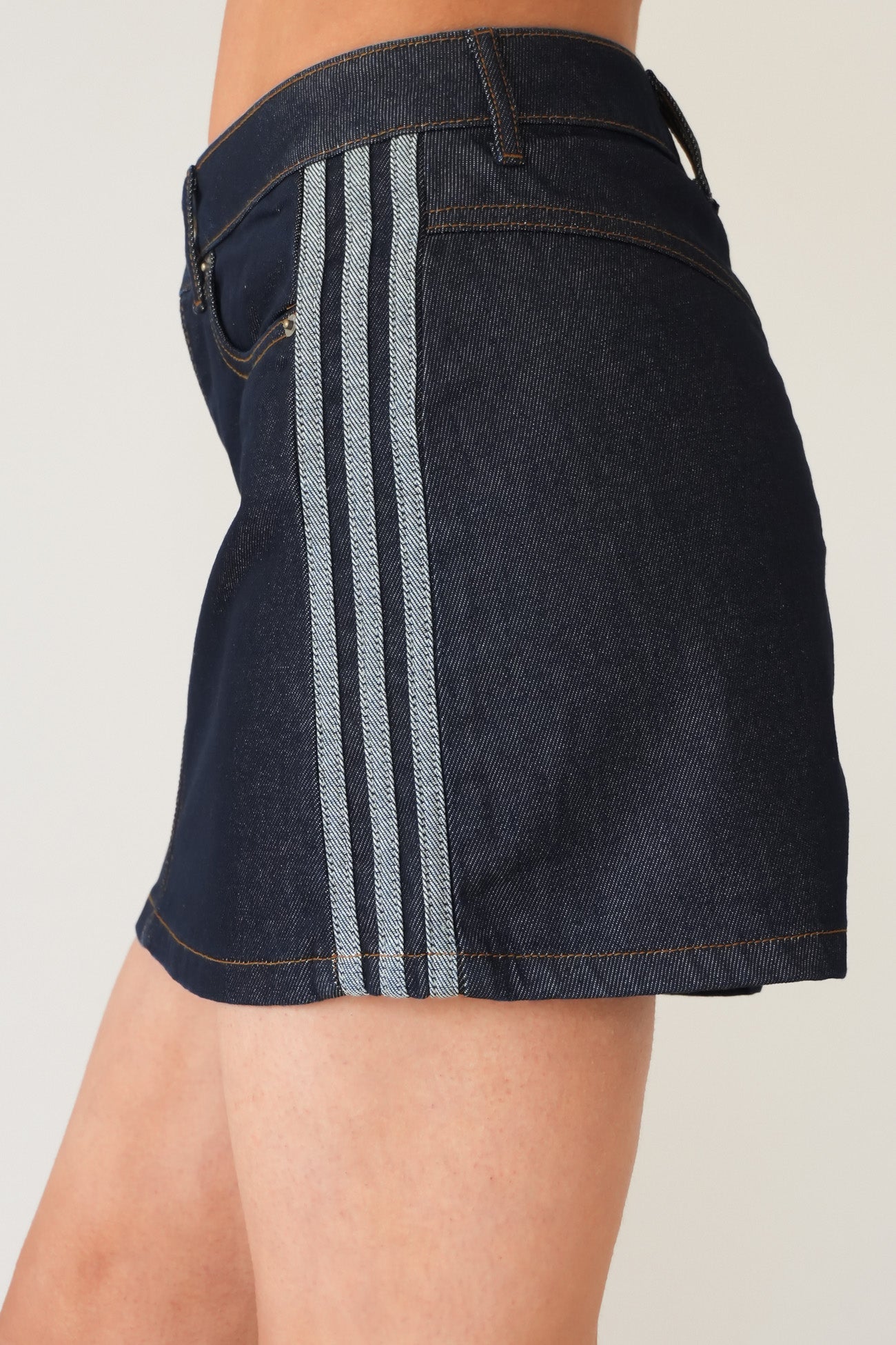 Mid Rise Denim Skirt Indigo