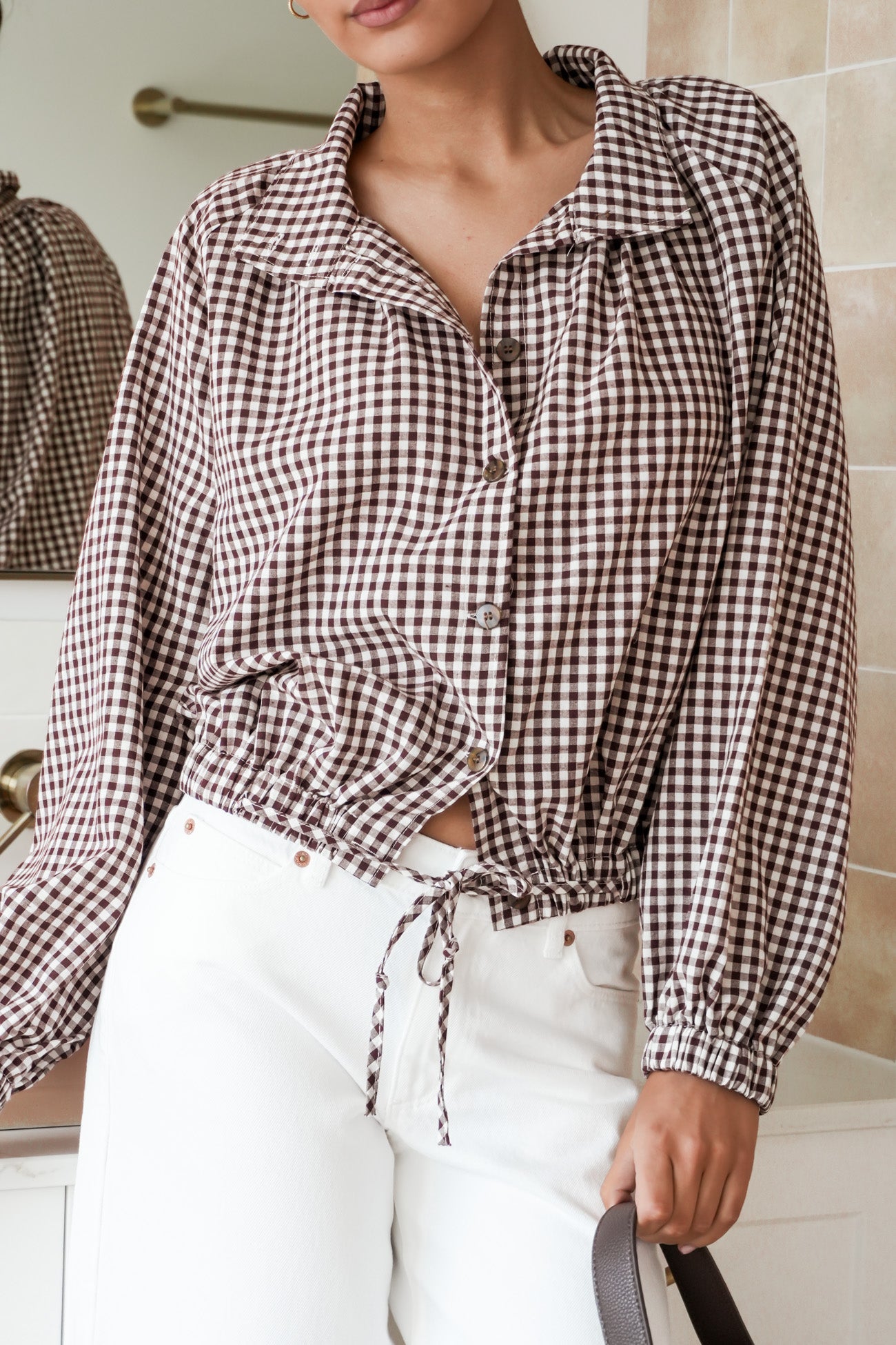 Milenka Overshirt Chocolate Gingham