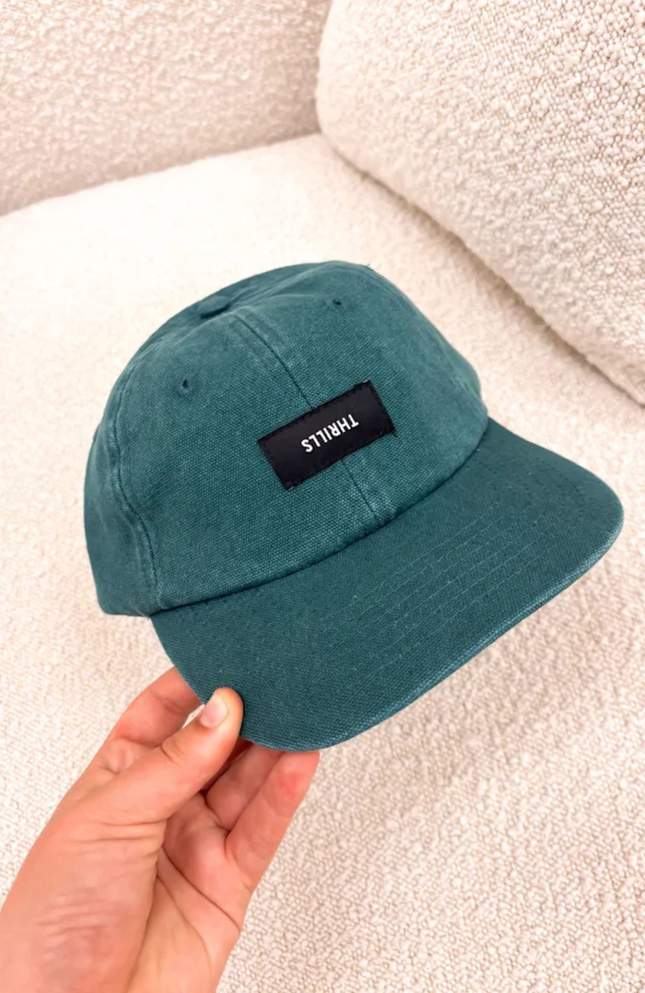 Minimal Thrills 6 Panel Cap Jasper Green
