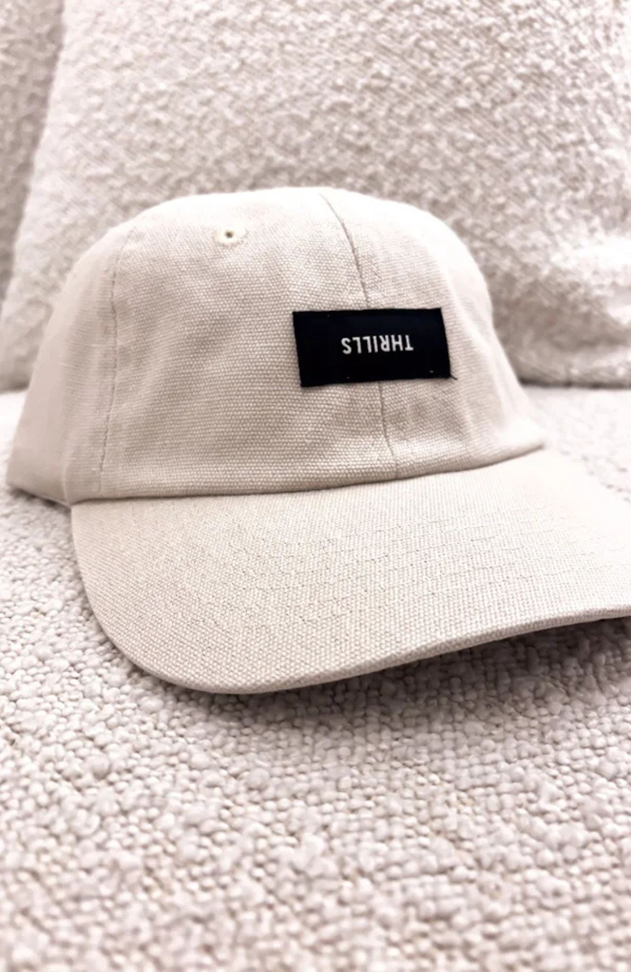 Minimal Thrills 6 Panel Cap Oatmeal
