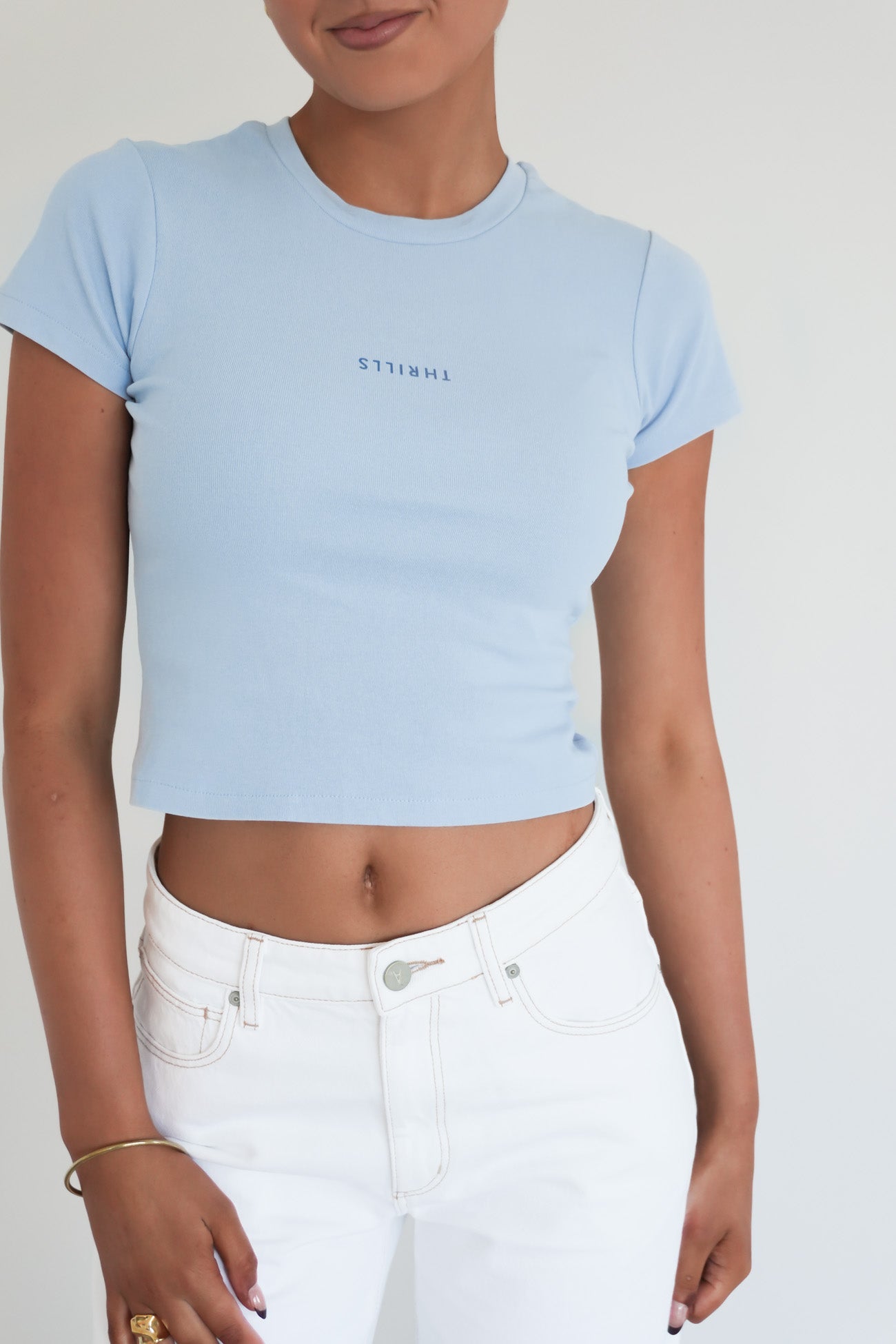 Minimal Thrills Mini Tee Placid Blue