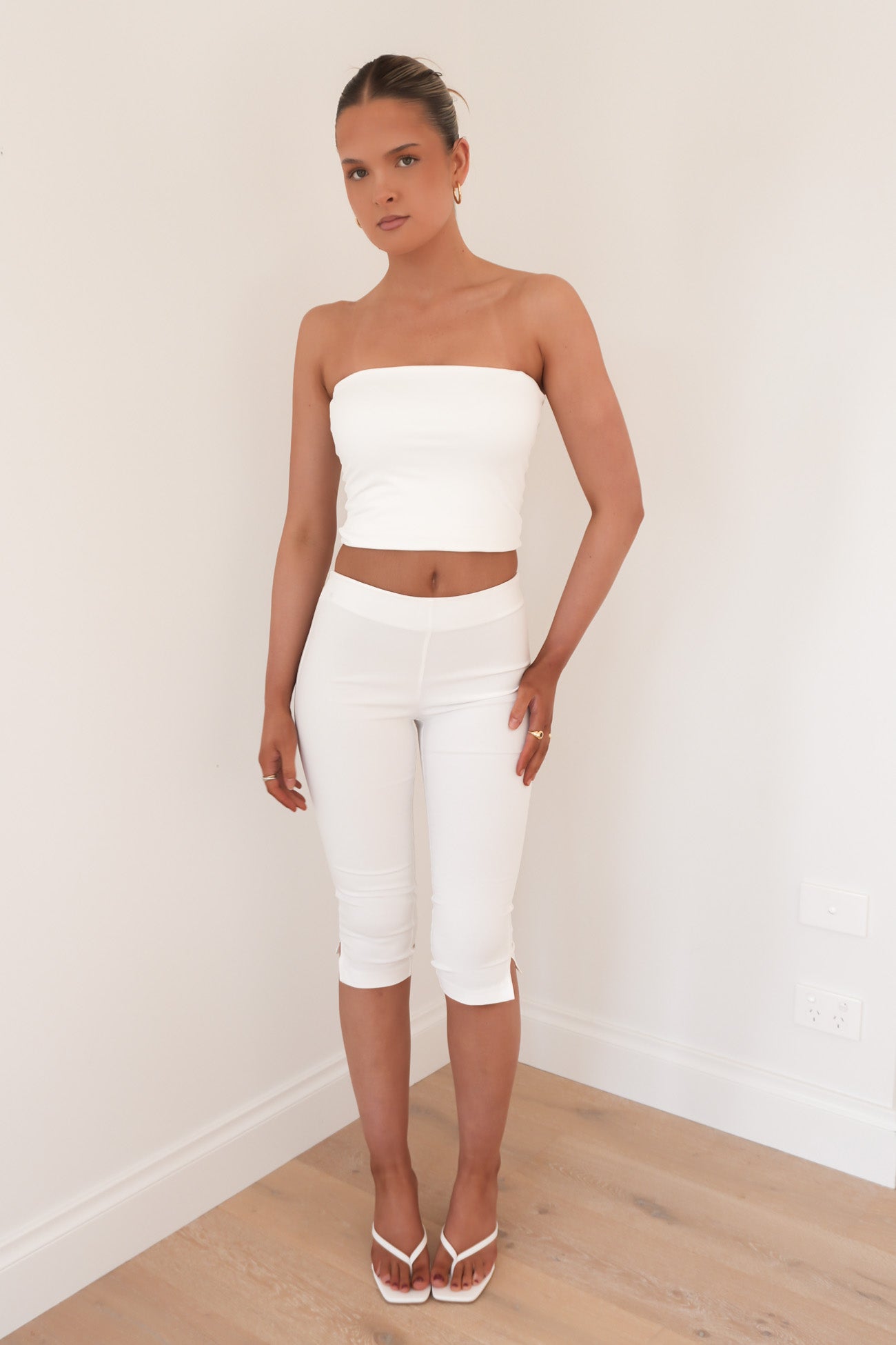 Minka Capri Pant White