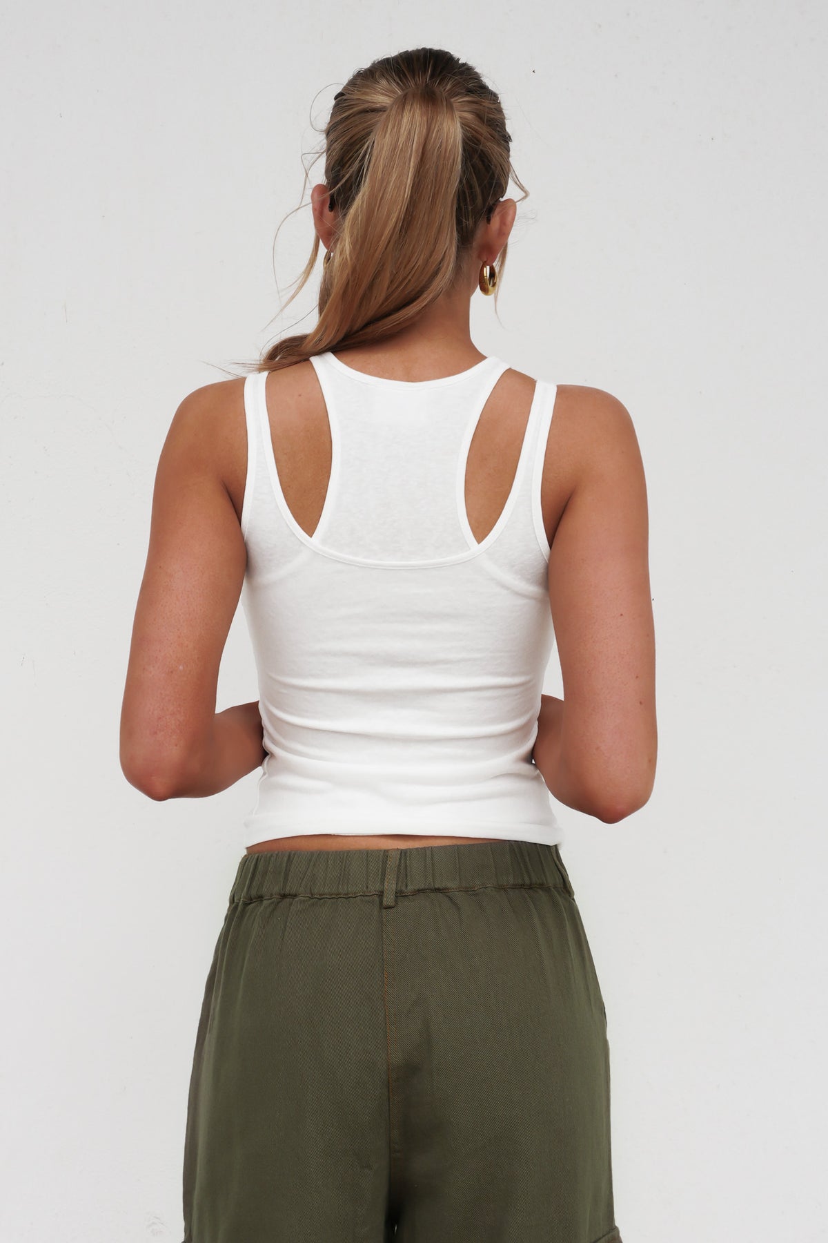 Mitchell Double Layer Singlet White