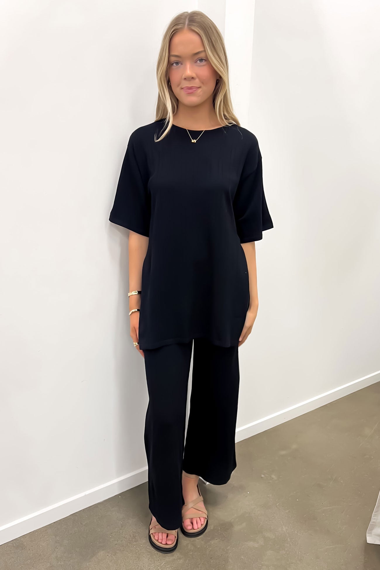 Trisha Top Black Knit