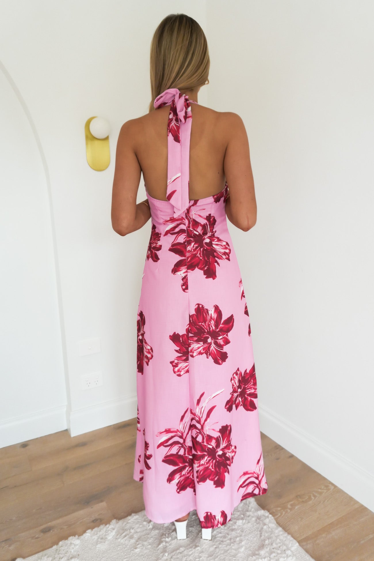Myles Maxi Dress Pink Floral