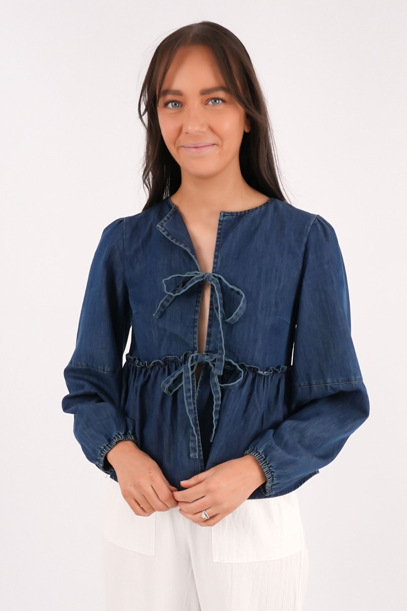 Myra Denim Top Indigo