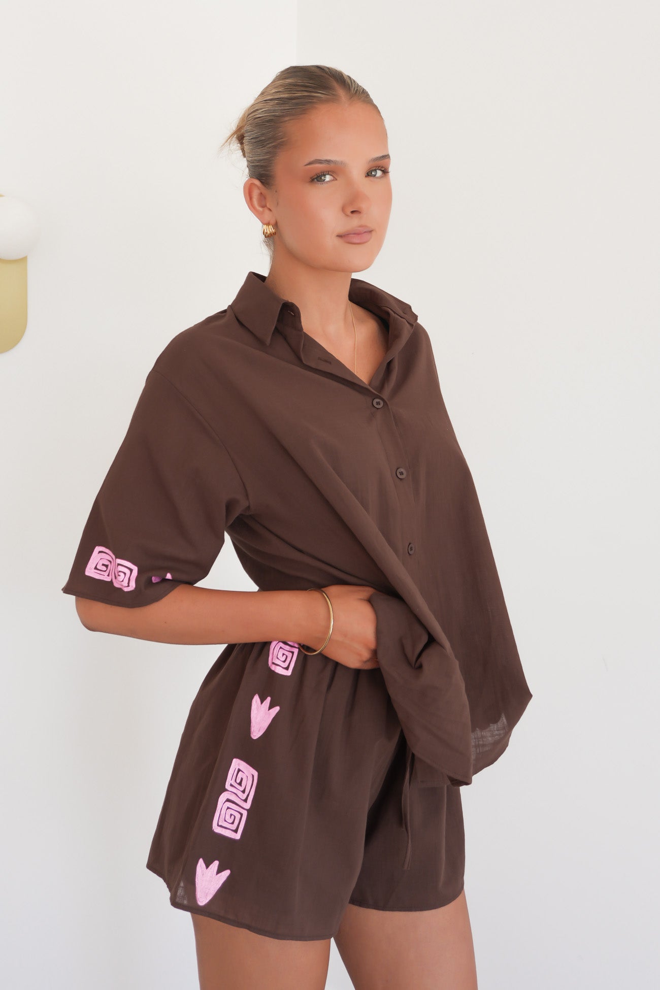 Natalia Set Chocolate Pink