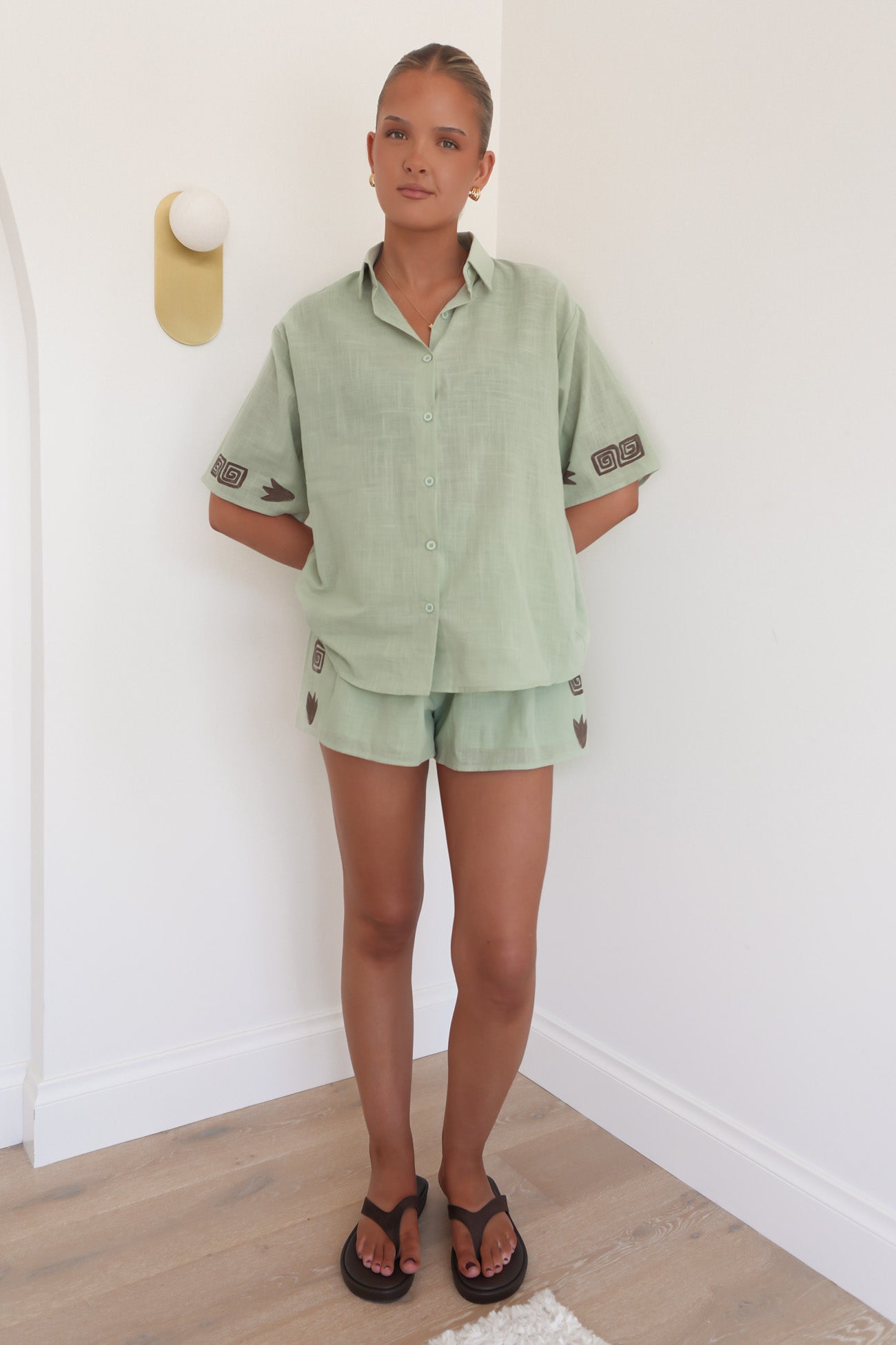 Natalia Set Sage Brown