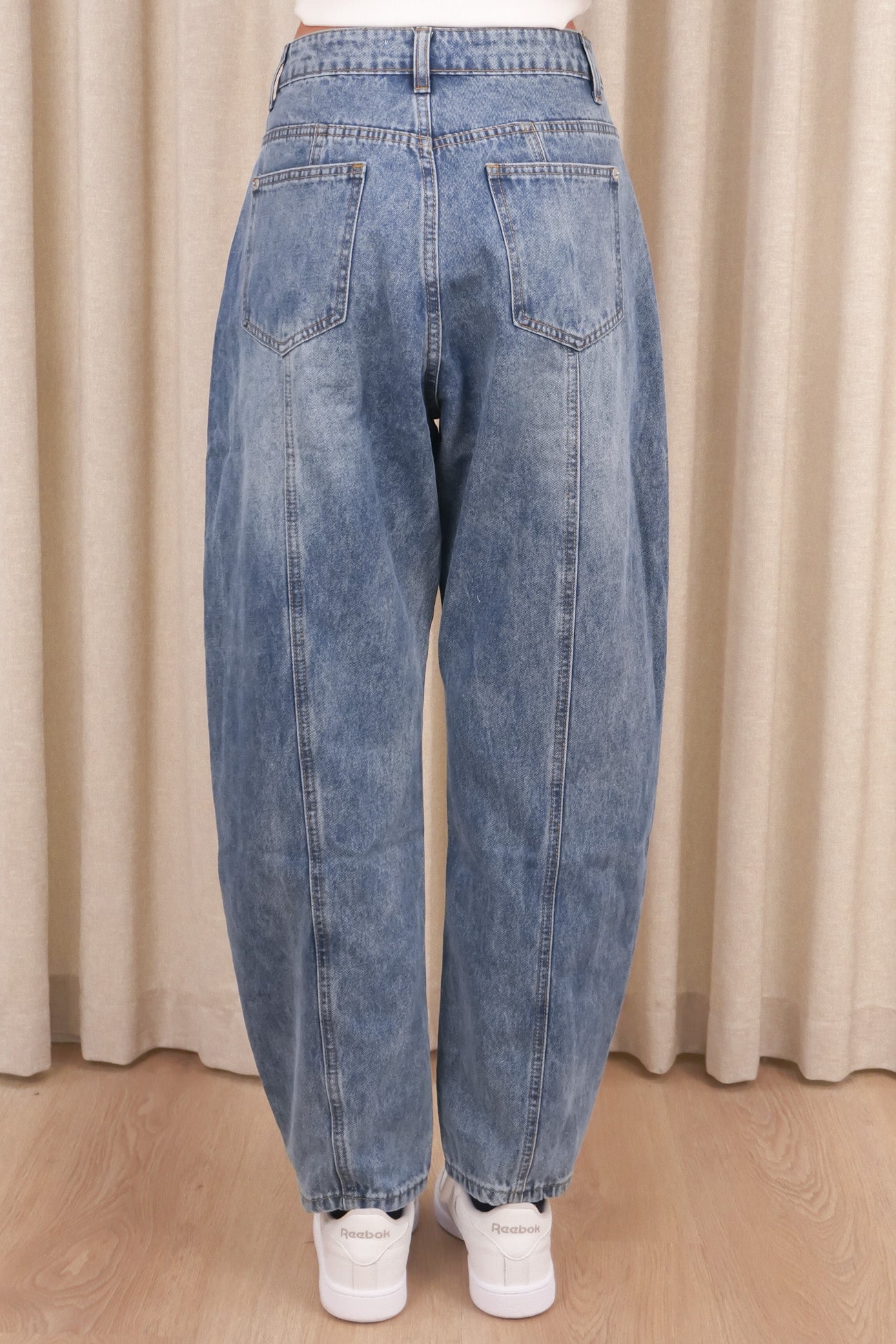 Nateeka Barrel Jean Blue