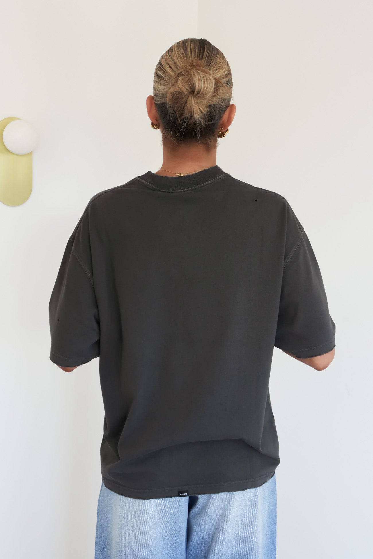 Neon Metal Oversized Tee Merch Black