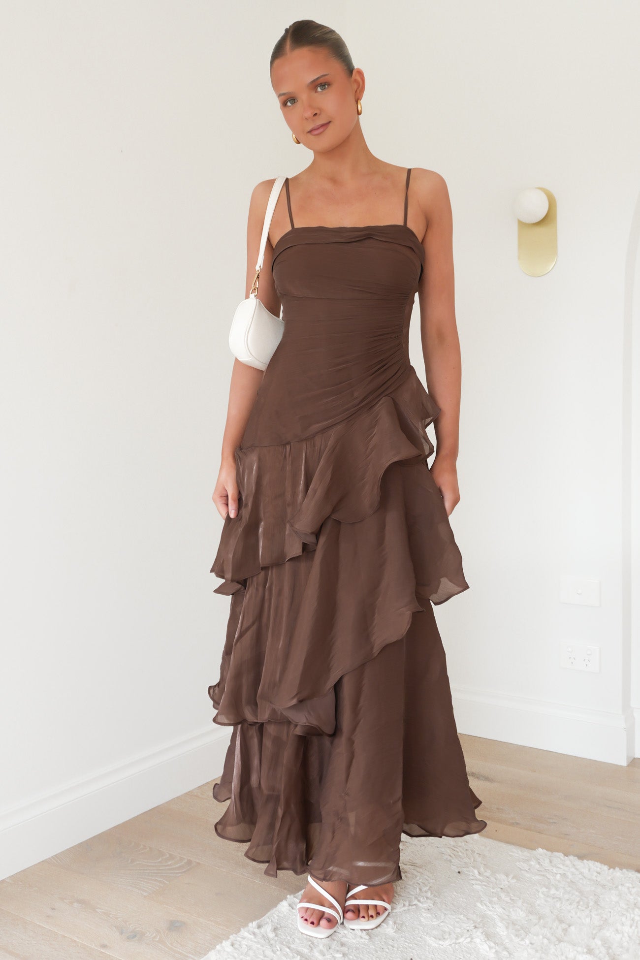 Nesta Midi Dress Chocolate