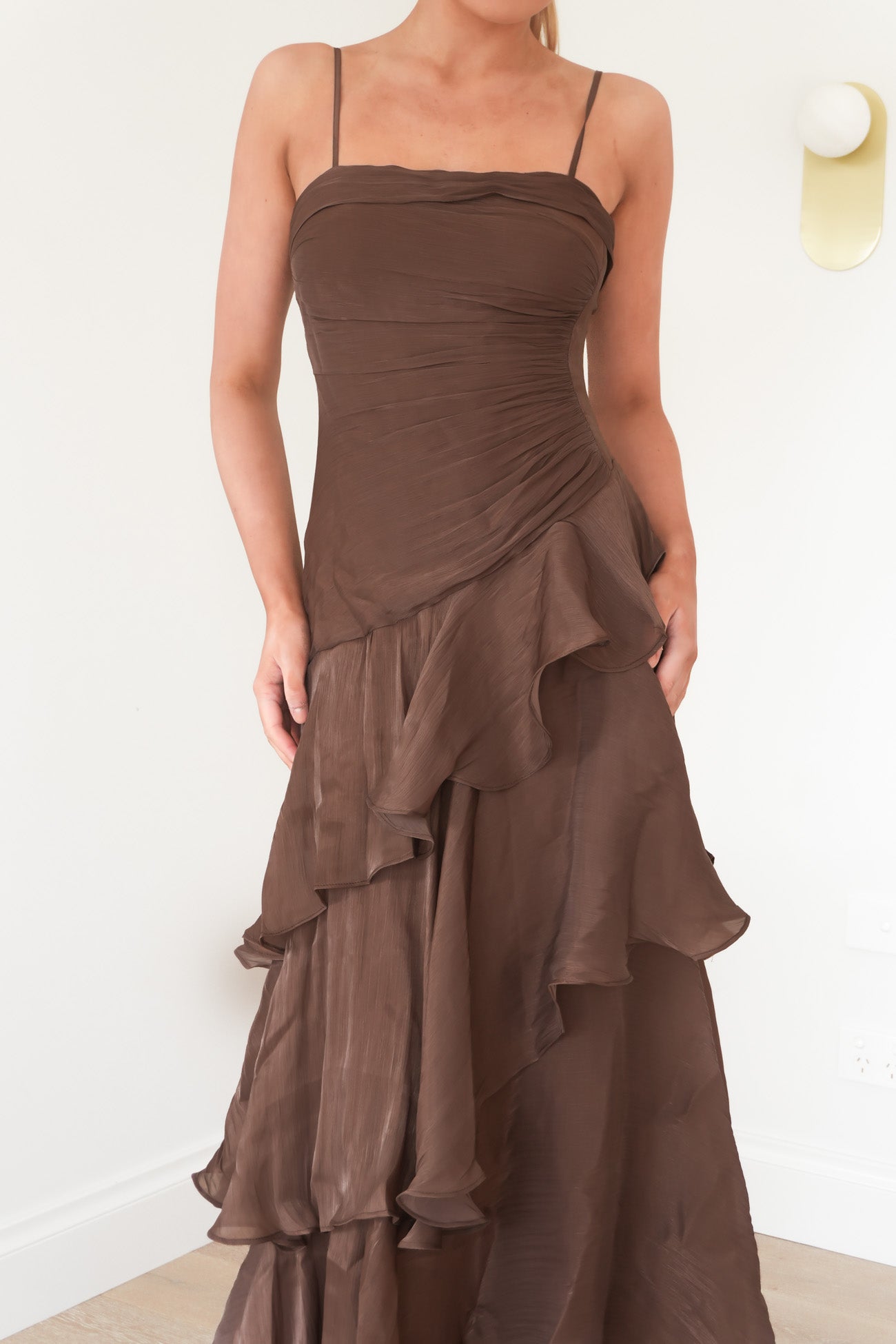 Nesta Midi Dress Chocolate